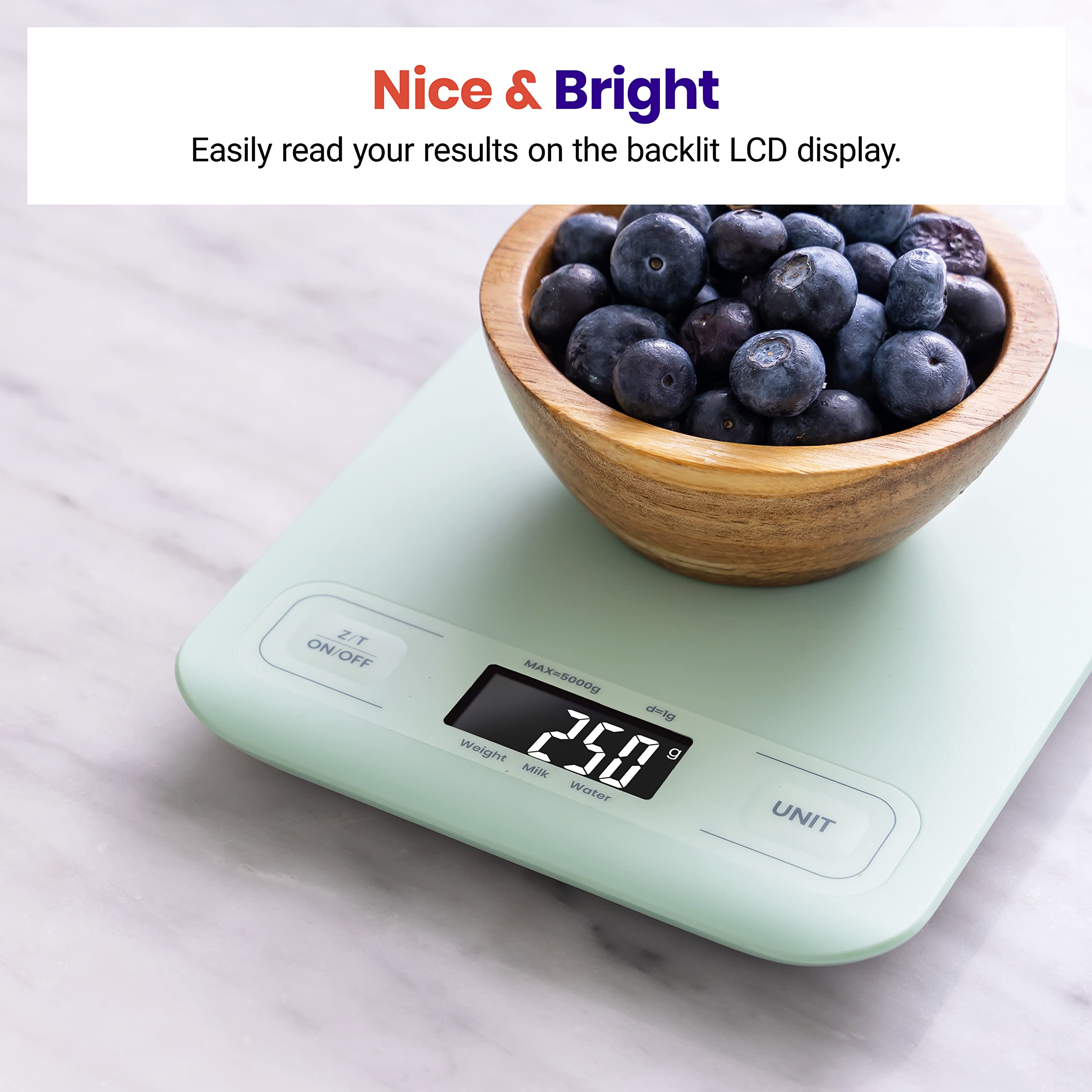 Etekcity Food Kitchen Scale, Digital Grams and Ounces, 11lb