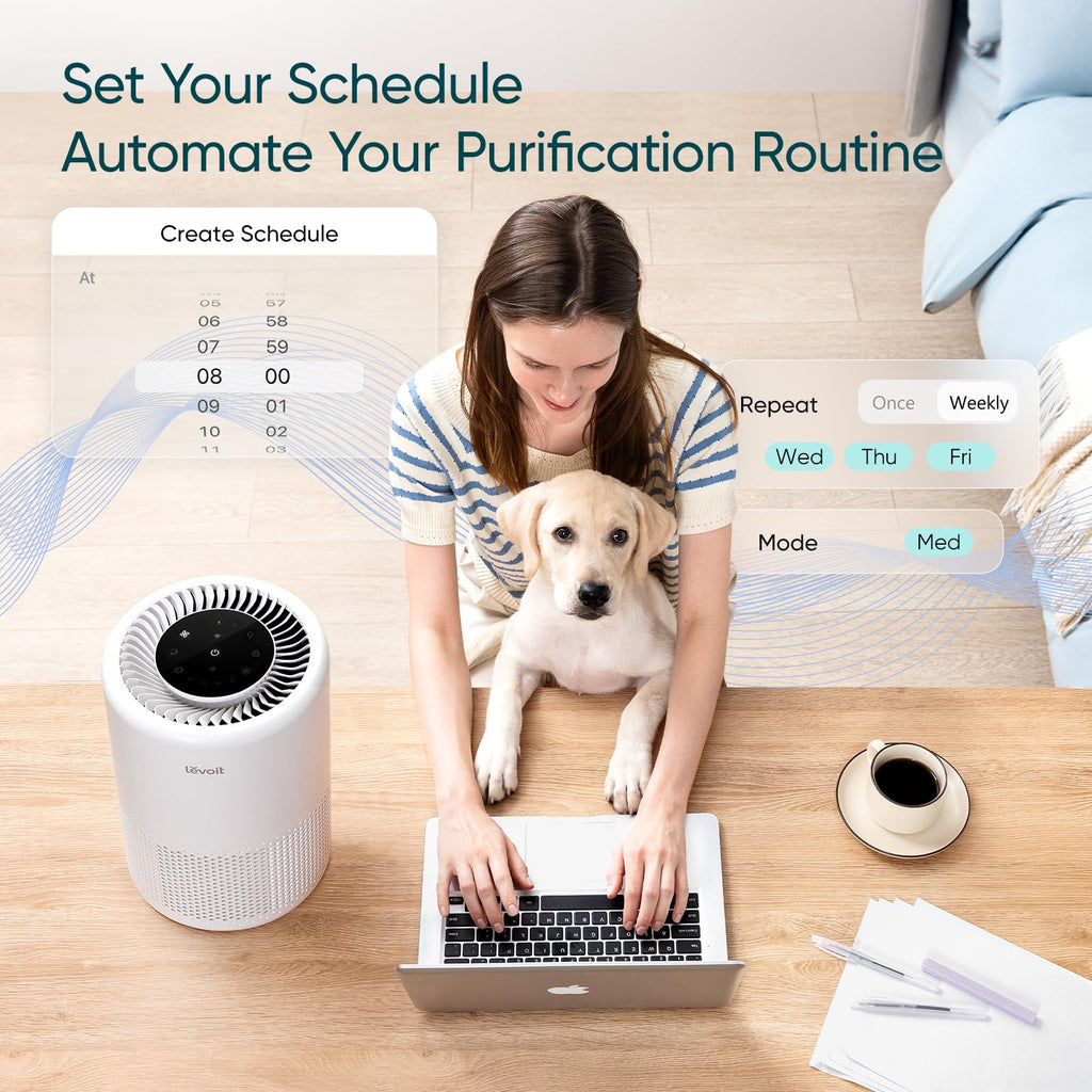 Levoit Air Purifiers for Bedroom Home Pets Dorm Room, Small Air Purifiers
