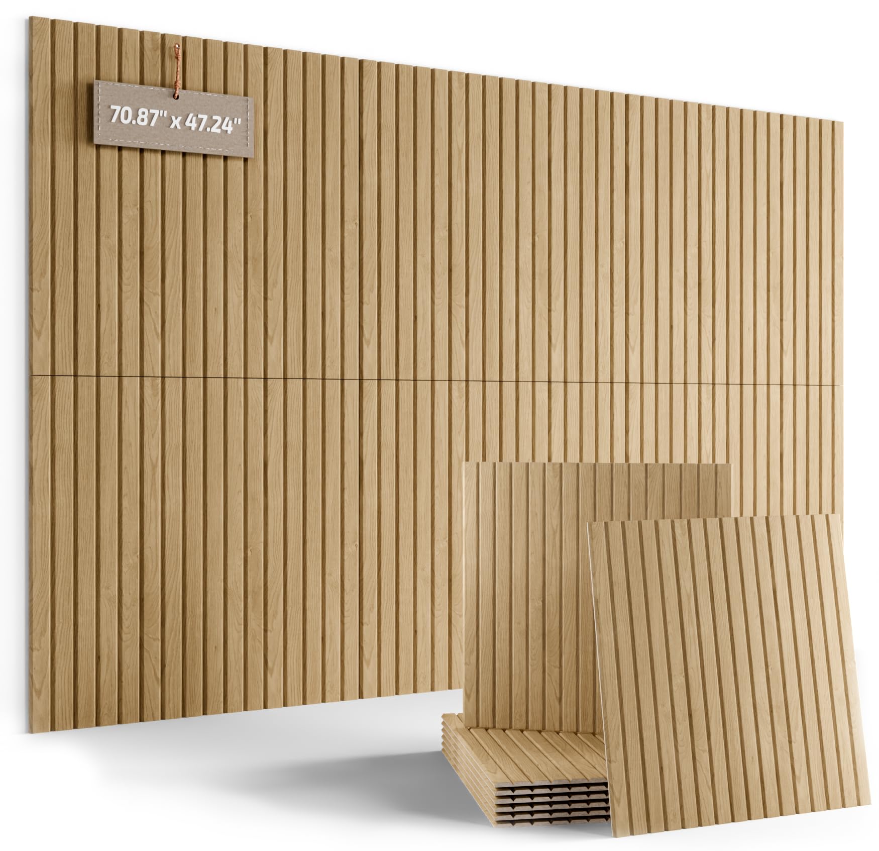 Fluxynara 48" x 36" Large Felt Bulletin Board, Oatmeal