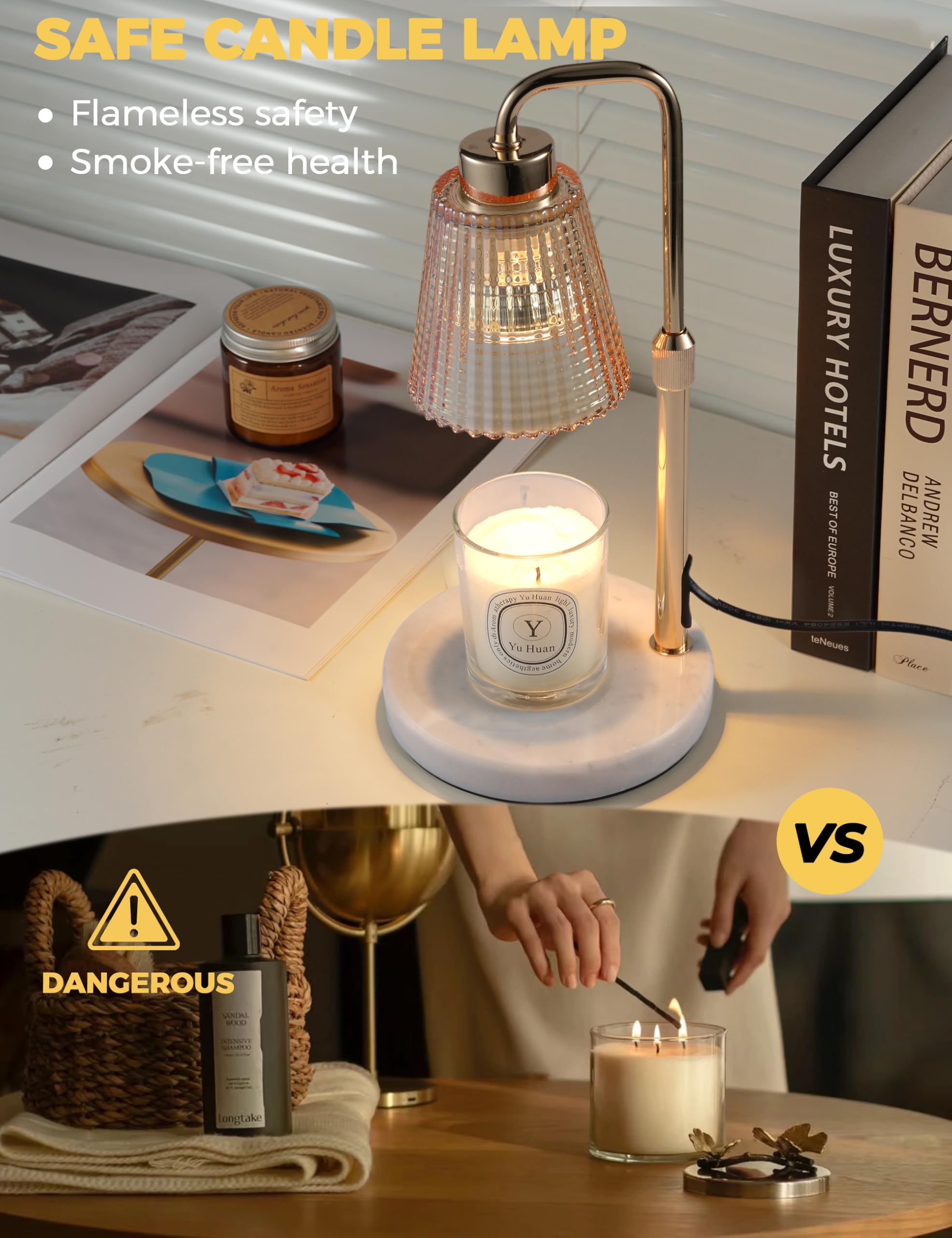 GODONLIF Candle Warmer Lamp with Timer, Birthday Gifts for Women Home Decor