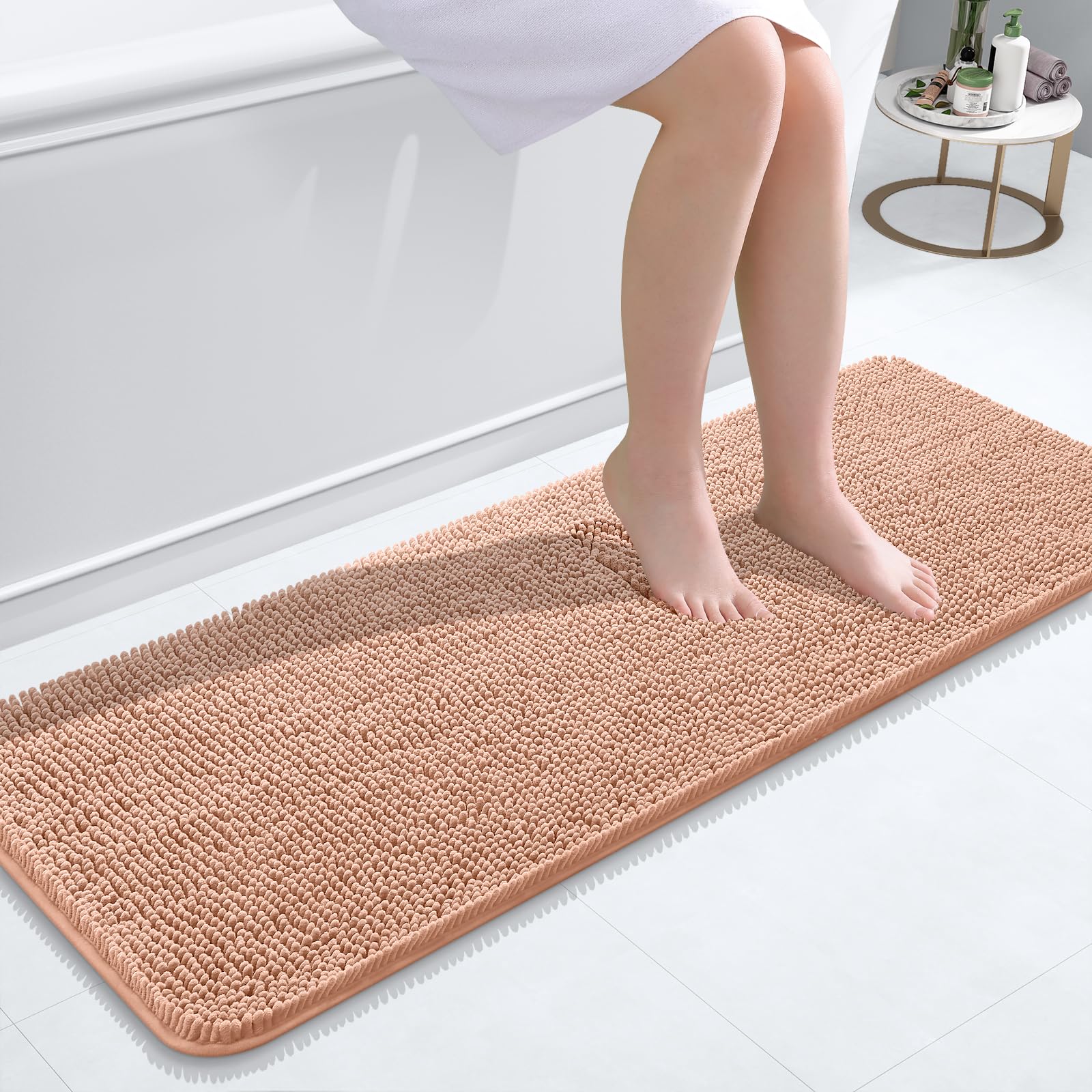 OLANLY Bathroom Rugs 30x20, Extra Soft Absorbent Chenille Bath Rugs