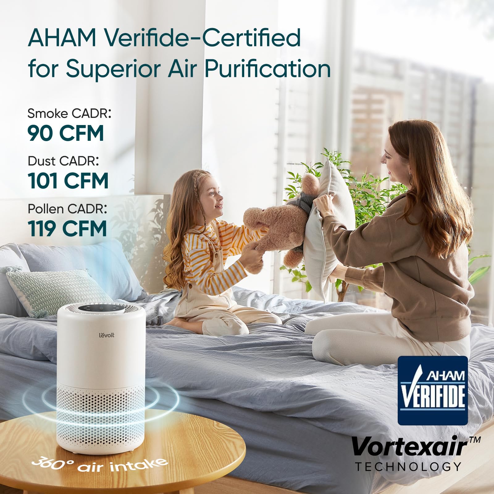 Levoit Air Purifiers for Bedroom Home Pets Dorm Room, Small Air Purifiers