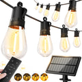 50ft Solar Powered Lights Outdoor - Waterproof String Light Outside Patio