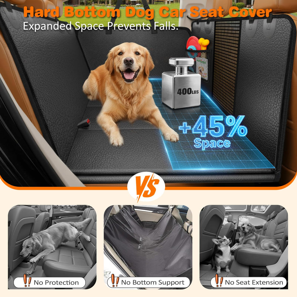 URPOWER Dog Car Seat Cover for Back Seat, Waterproof Hammock for Car & SUV