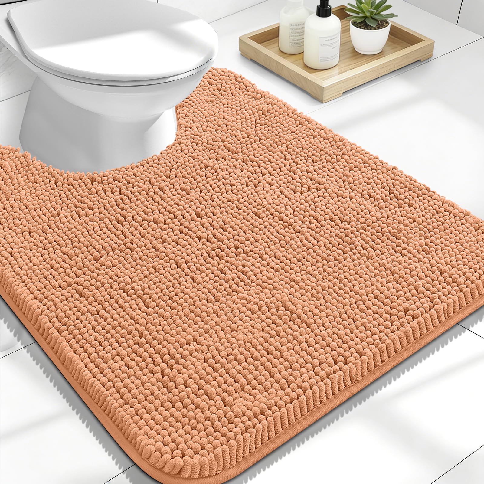 OLANLY Bathroom Rugs 30x20, Extra Soft Absorbent Chenille Bath Rugs