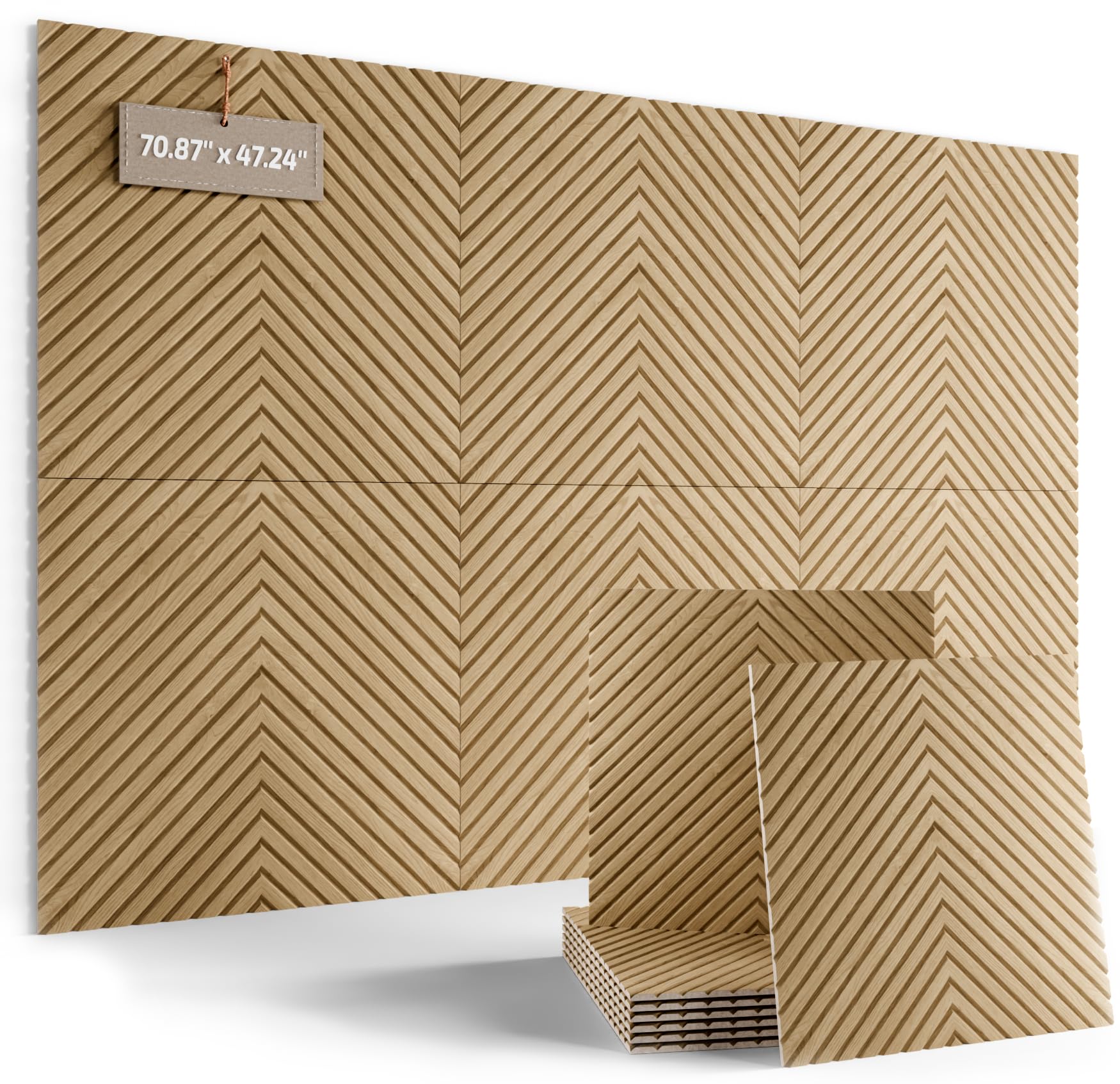 Fluxynara 48" x 36" Large Felt Bulletin Board, Oatmeal