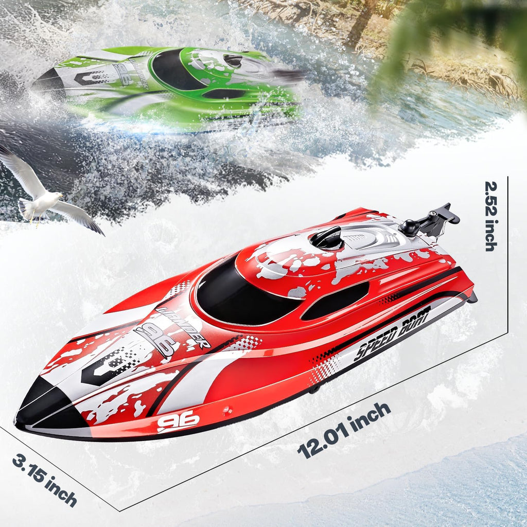 BEZGAR RC Boat TX126-12 Inch Remote Control Boat for Lakes and Pools