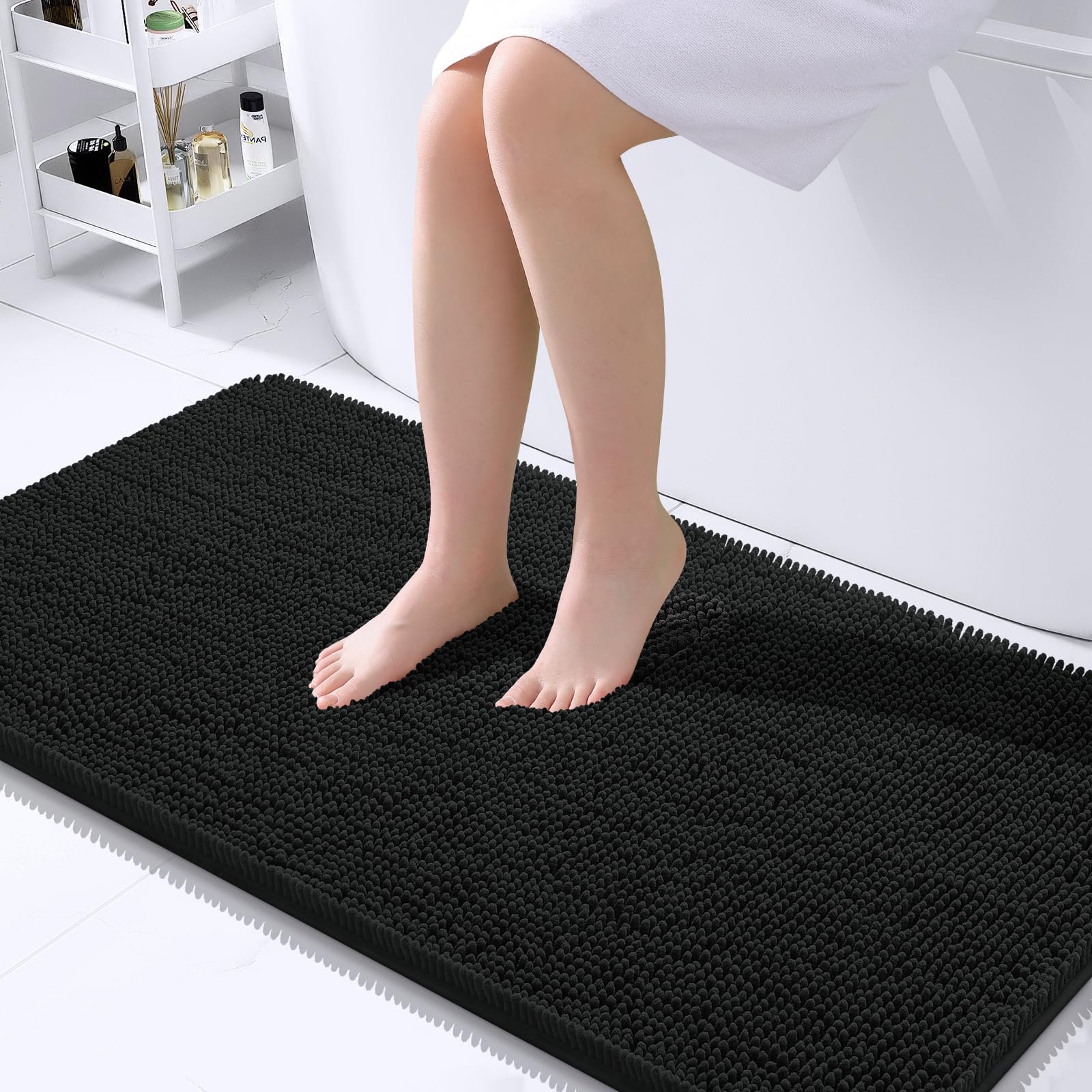 OLANLY Bathroom Rugs 30x20, Extra Soft Absorbent Chenille Bath Rugs