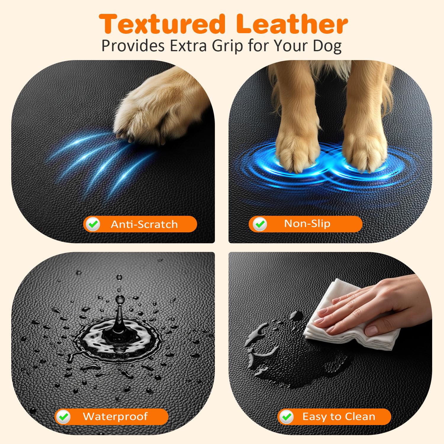 URPOWER Dog Car Seat Cover for Back Seat, Waterproof Hammock for Car & SUV