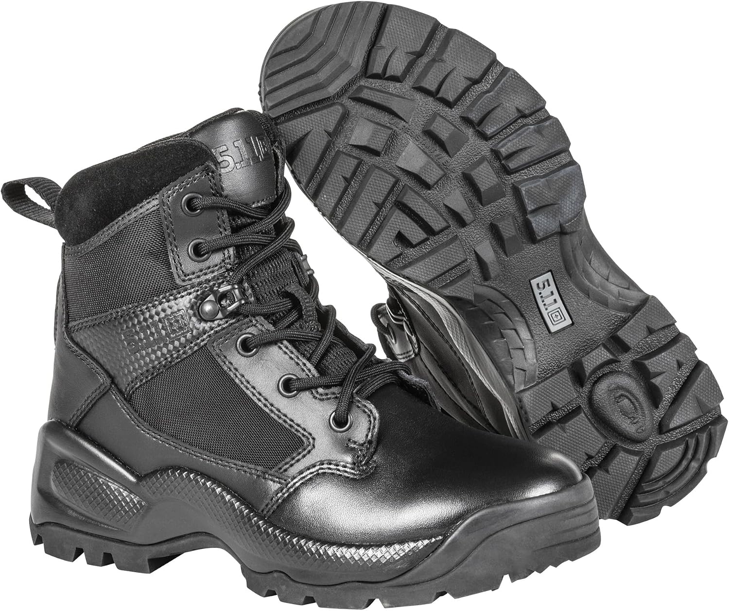5.11 Tactical Womens ATAC 2.0 8-Inch Side Zip Professional Work Boot, Black