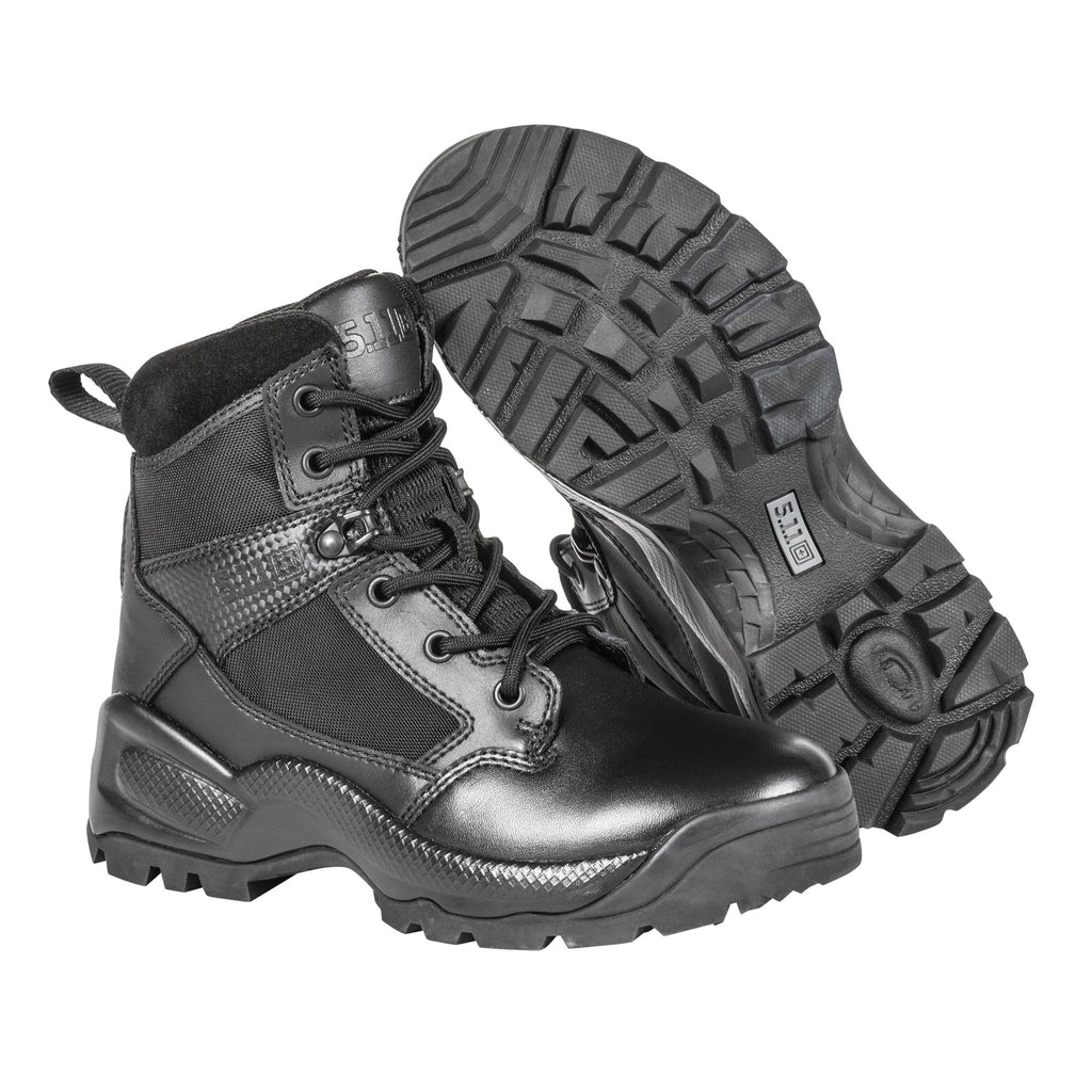 5.11 Tactical Womens ATAC 2.0 8-Inch Side Zip Professional Work Boot, Black