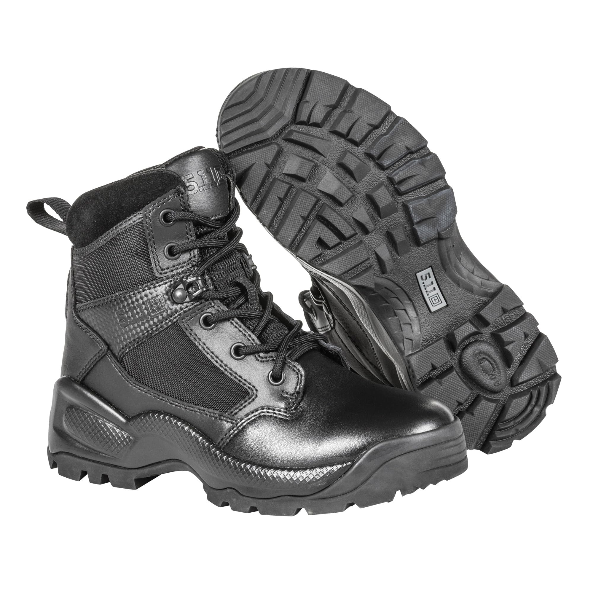 5.11 Tactical Womens ATAC 2.0 8-Inch Side Zip Professional Work Boot, Black