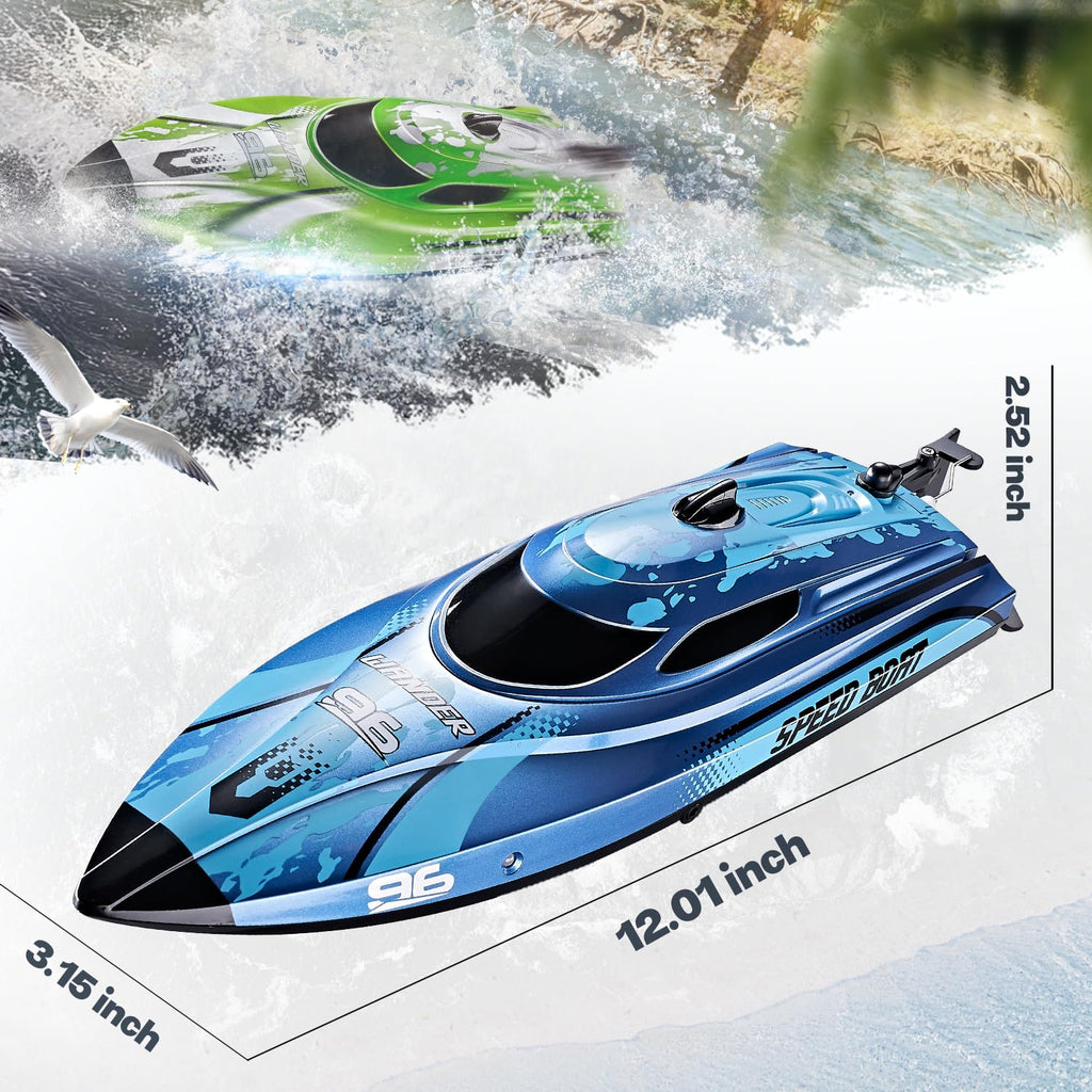 BEZGAR RC Boat TX126-12 Inch Remote Control Boat for Lakes and Pools