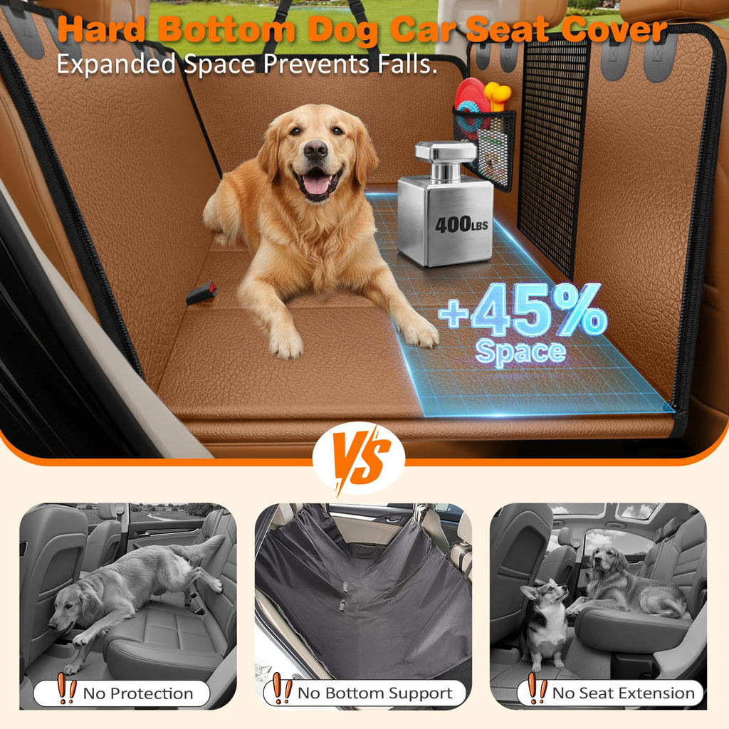 URPOWER Dog Car Seat Cover for Back Seat, Waterproof Hammock for Car & SUV