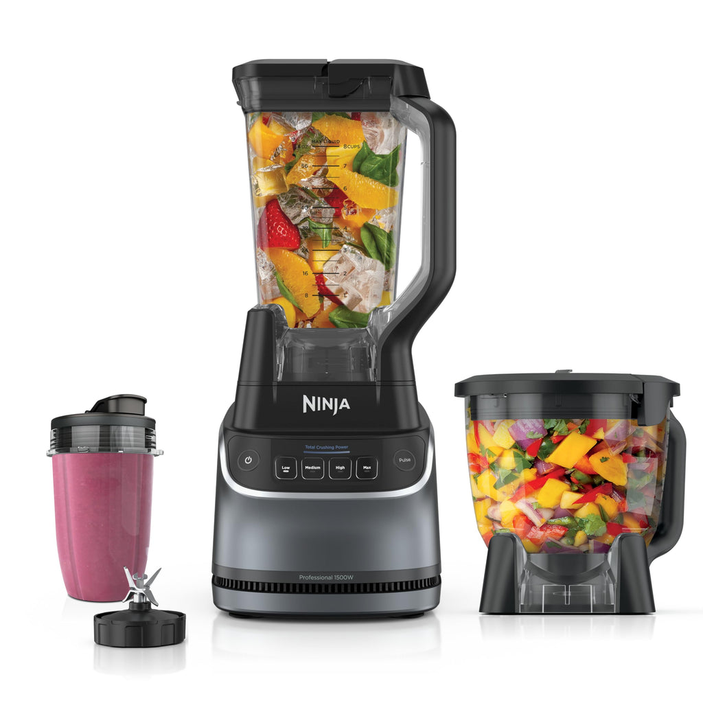 Ninja Mega Kitchen System, 1500W, 72oz Pitcher, 8-Cup, Black, BL770