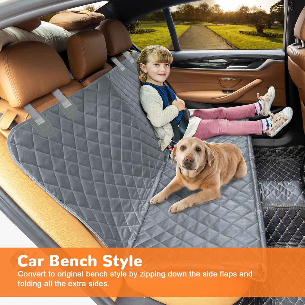 URPOWER Dog Car Seat Cover for Back Seat, Waterproof Hammock for Car & SUV