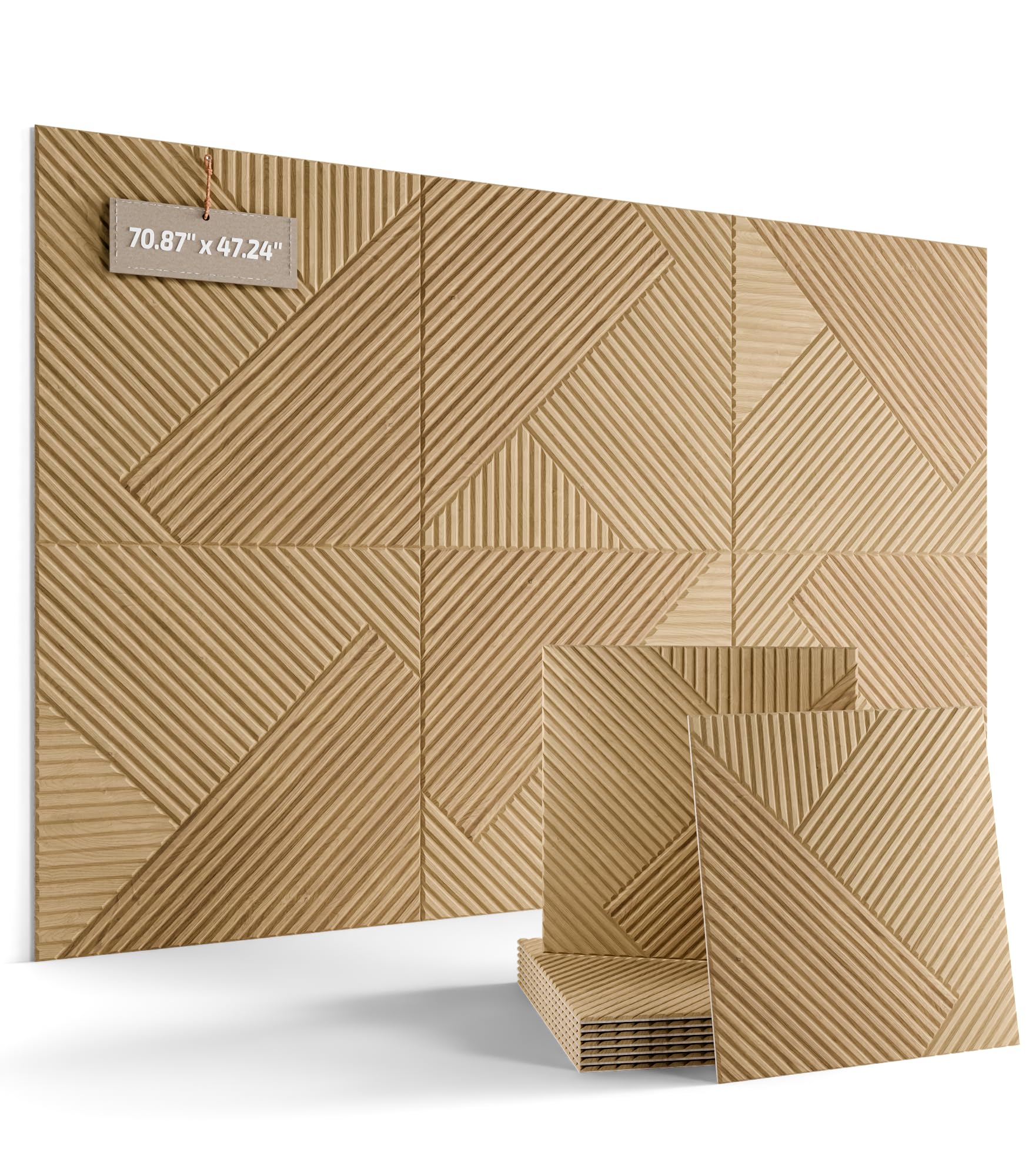 Fluxynara 48" x 36" Large Felt Bulletin Board, Oatmeal