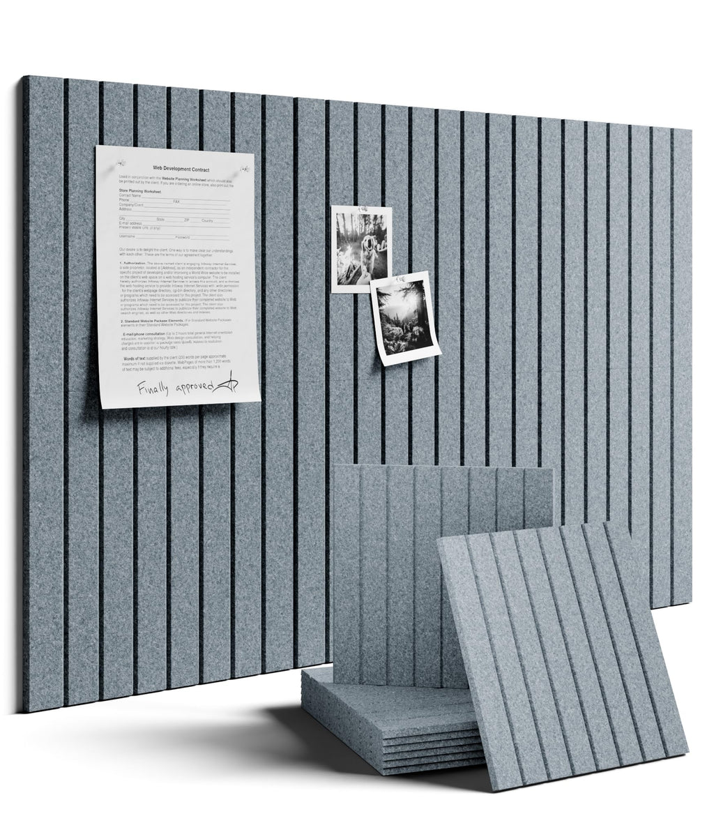 Fluxynara 48" x 36" Large Felt Bulletin Board, Oatmeal