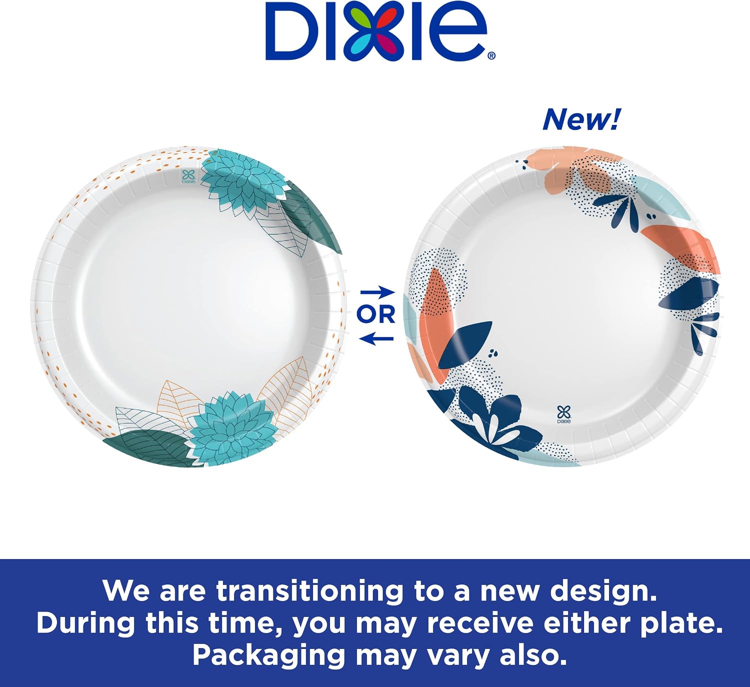 Dixie Medium Paper Plates, 8.5 Inch, 90 Count, 2X Stronger*, Microwave-Safe, Soak-Proof, Cut Resistant, Disposable Plates For Everyday Breakfast, Lunch, & Dinner Meals