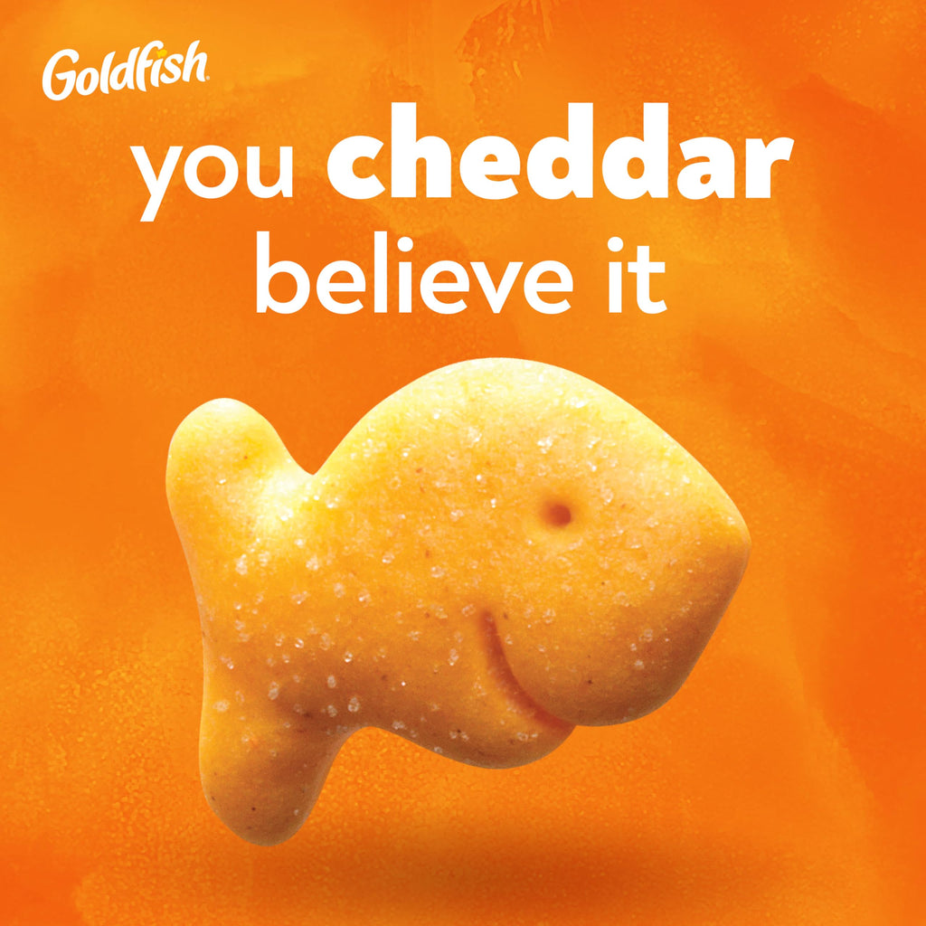 Goldfish Crackers Big Smiles Variety Pack with Cheddar, Colors, and Pretzels, Snack Packs, 30 Ct
