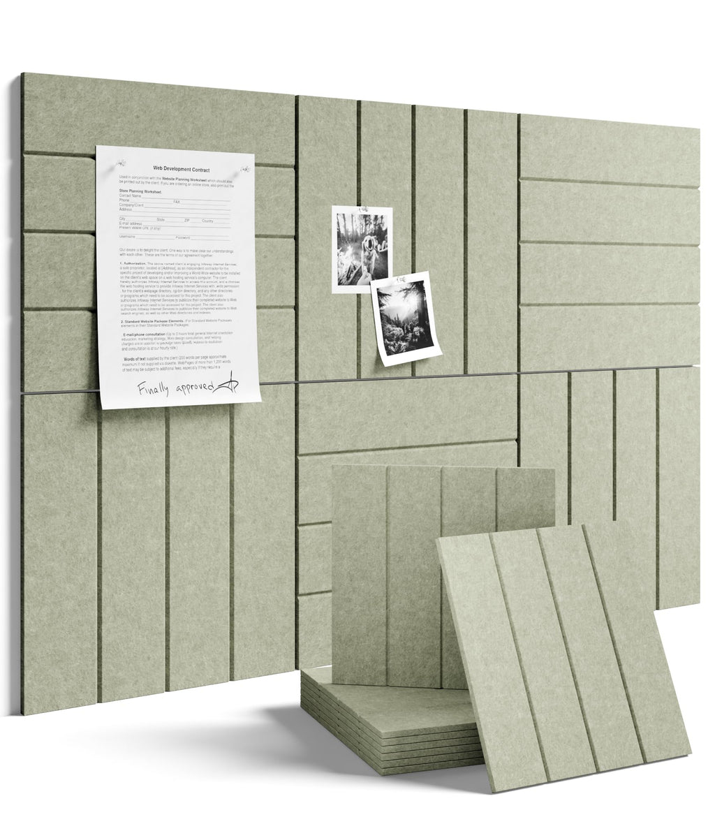 Fluxynara 48" x 36" Large Felt Bulletin Board, Oatmeal