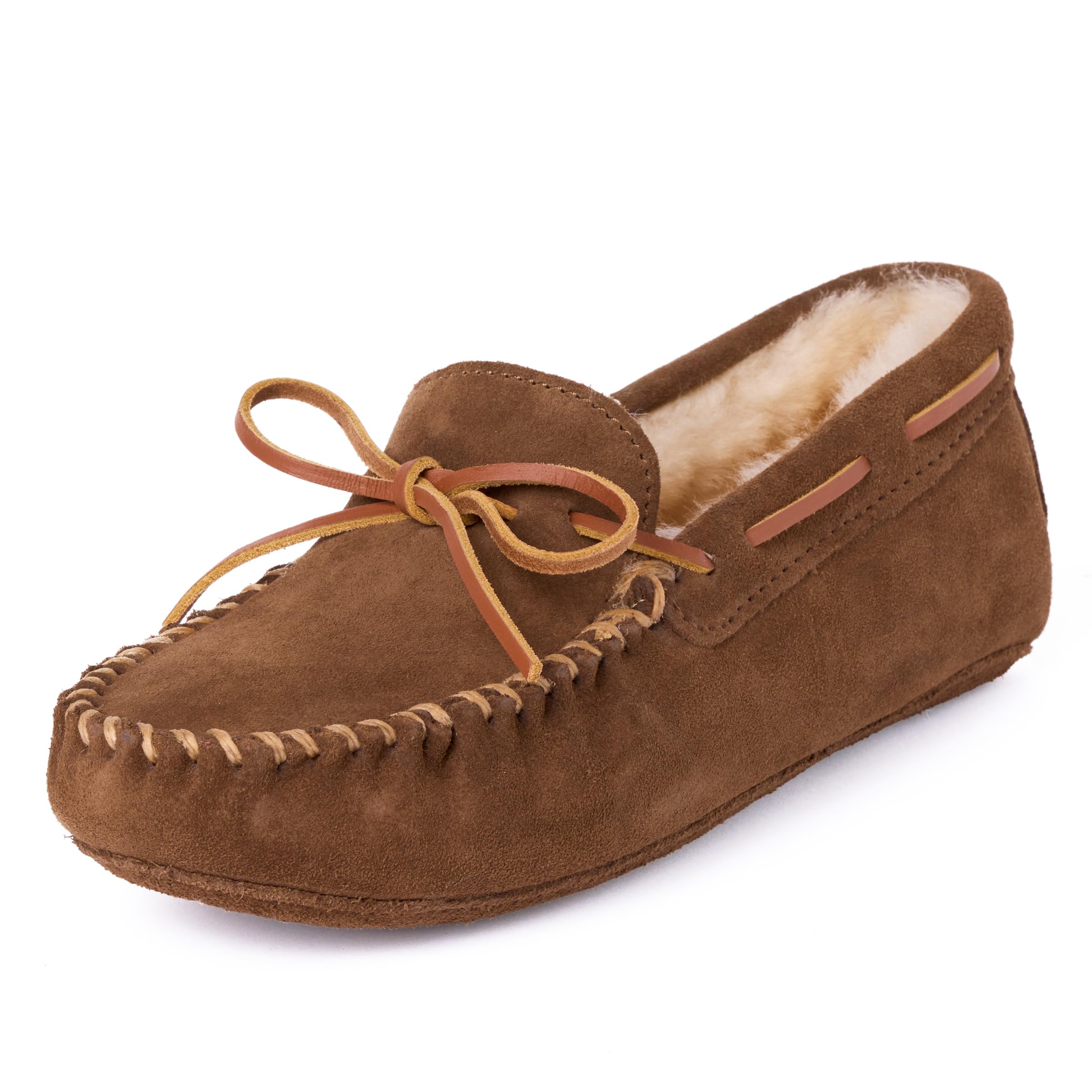 Minnetonka Men's Sheepskin Softsole Moccasin Slipper