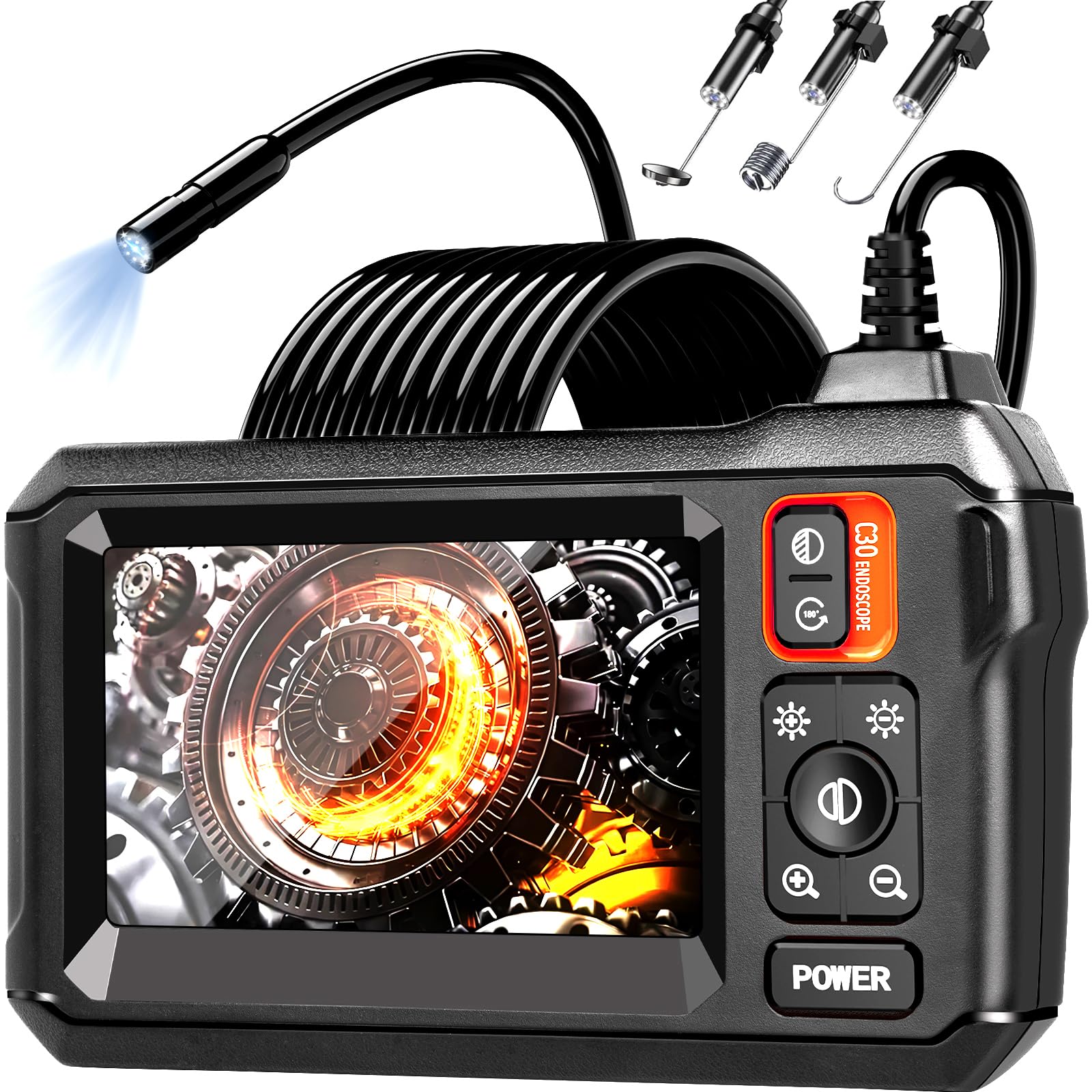 Daxiongmao Endoscope Camera with Light, 1080P HD Borescope