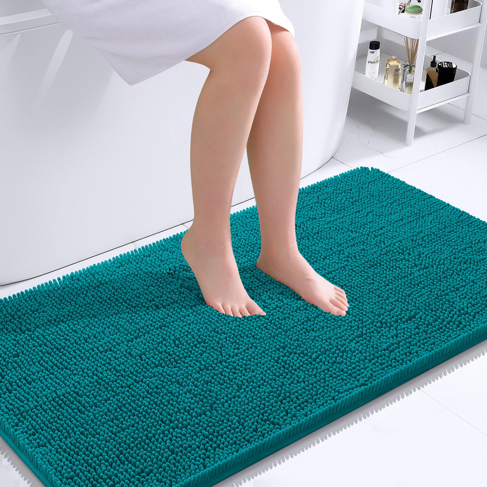 OLANLY Bathroom Rugs 30x20, Extra Soft Absorbent Chenille Bath Rugs