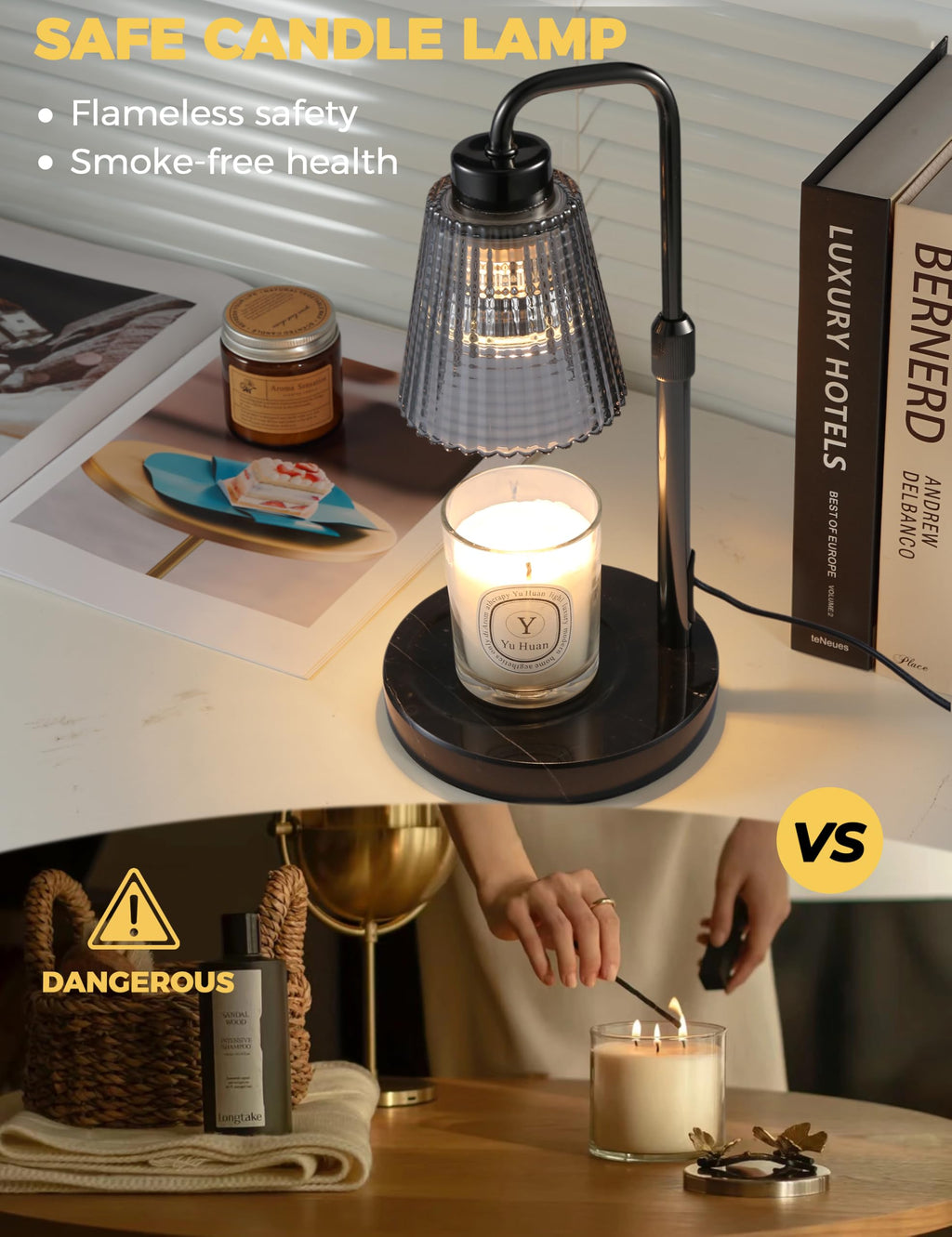 GODONLIF Candle Warmer Lamp with Timer, Birthday Gifts for Women Home Decor