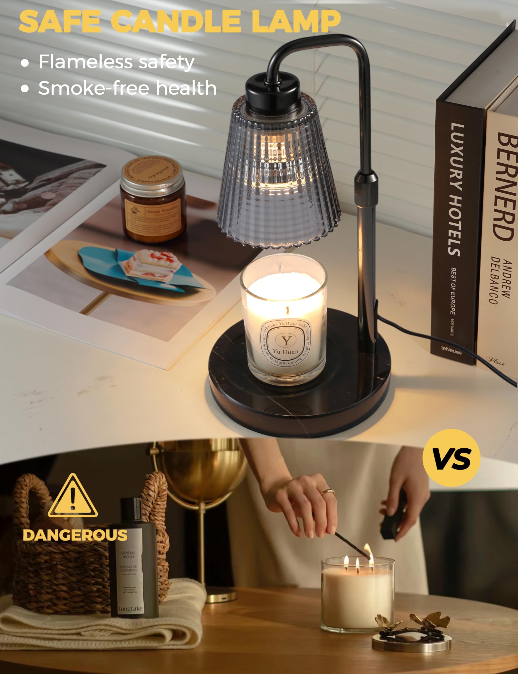 GODONLIF Candle Warmer Lamp with Timer, Birthday Gifts for Women Home Decor