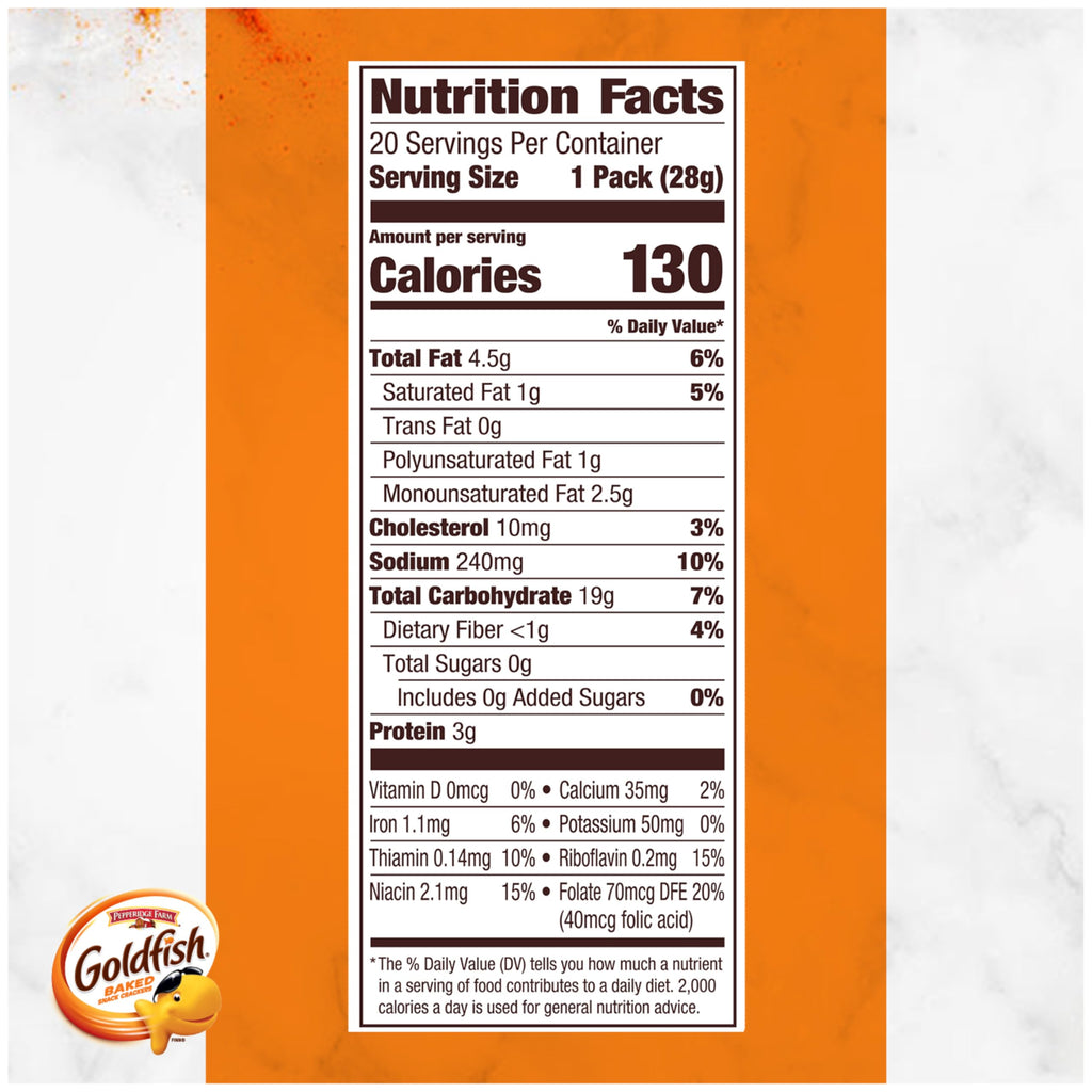 Goldfish Crackers Big Smiles Variety Pack with Cheddar, Colors, and Pretzels, Snack Packs, 30 Ct