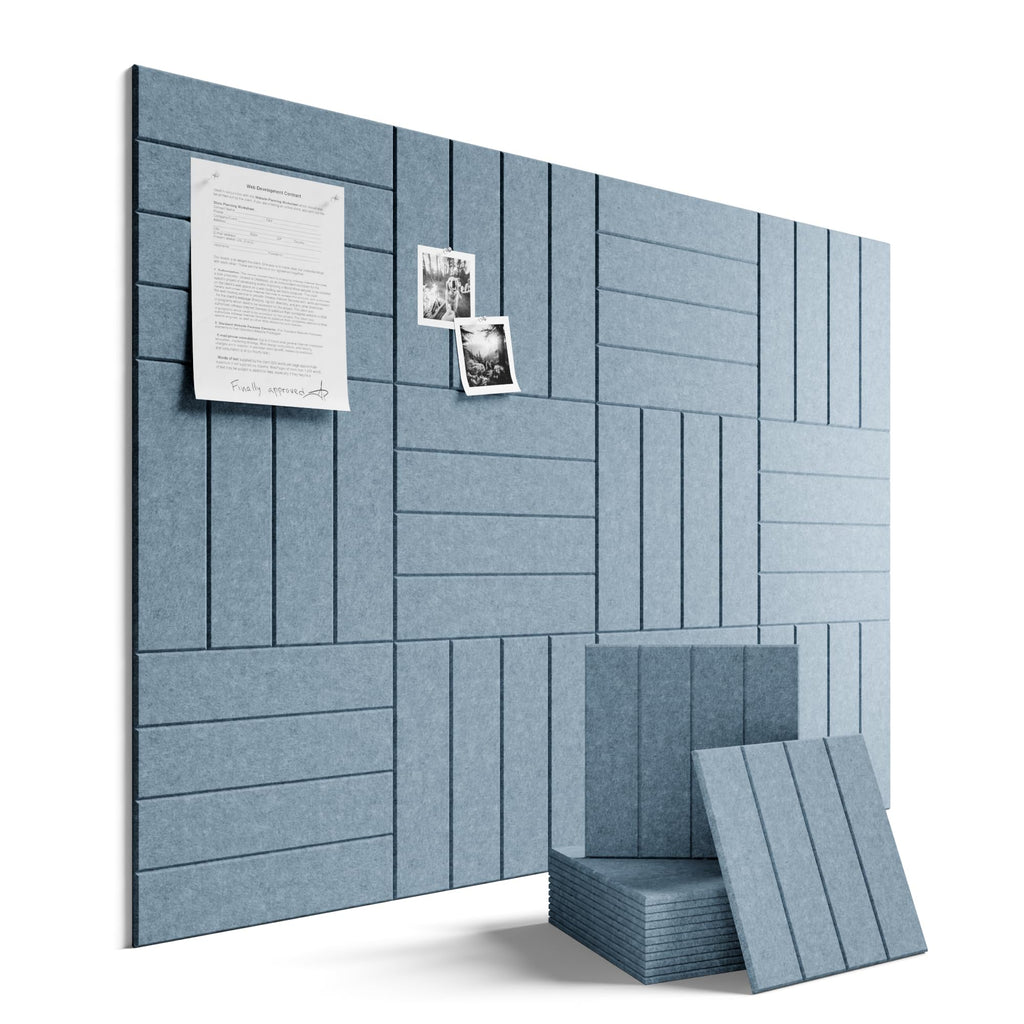 Fluxynara 48" x 36" Large Felt Bulletin Board, Oatmeal