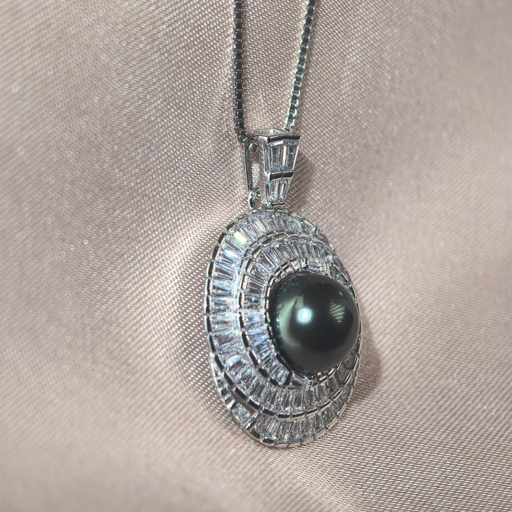 NONNYL Mothers Day Gifts For Wife Women Wedding Anniversary - Real Tahitian-Pearl-Necklace, Birthday Valentines Gifts For Wife Her Mom Christmas - Companion Necklace For Women Luxury Fine Jewelry