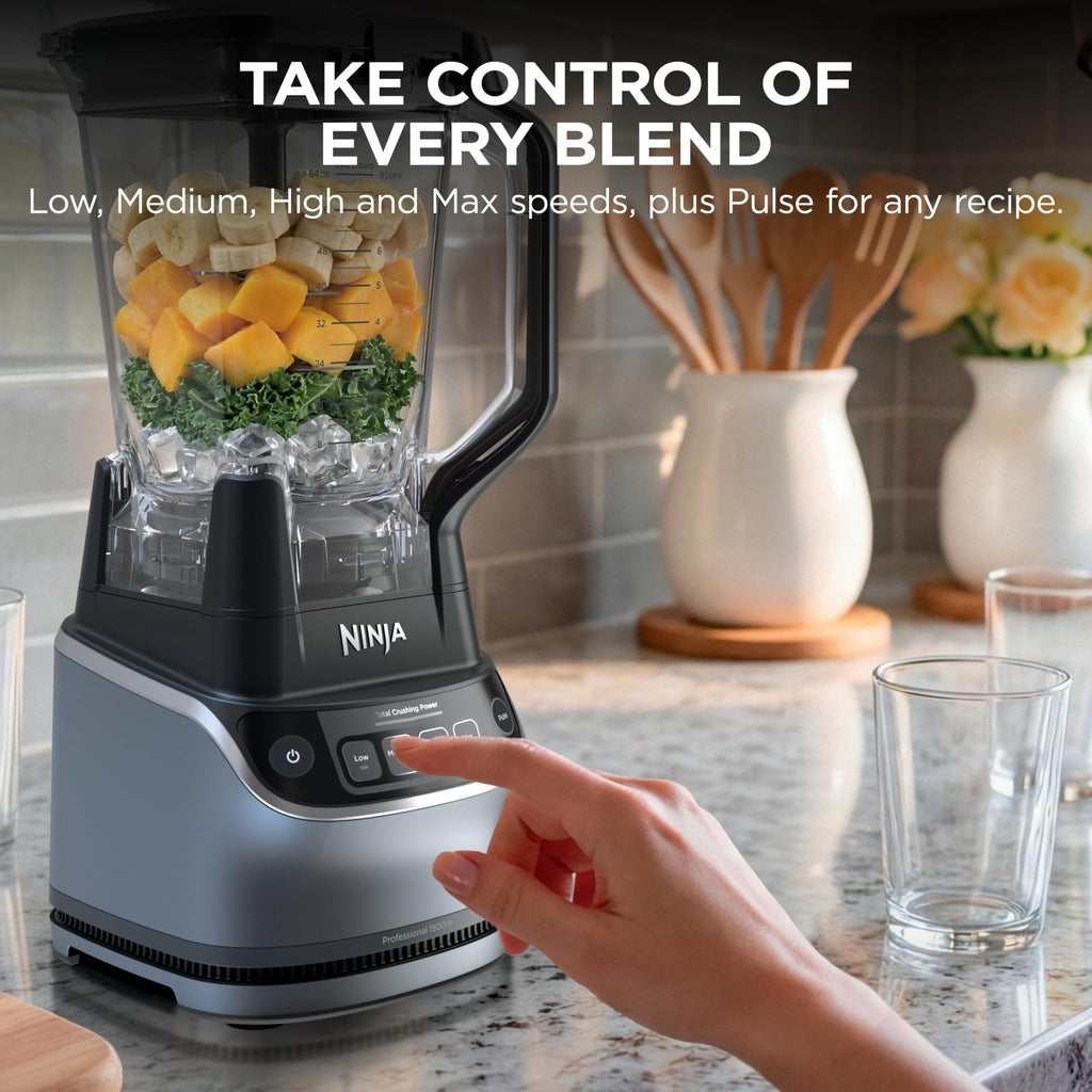 Ninja Mega Kitchen System, 1500W, 72oz Pitcher, 8-Cup, Black, BL770