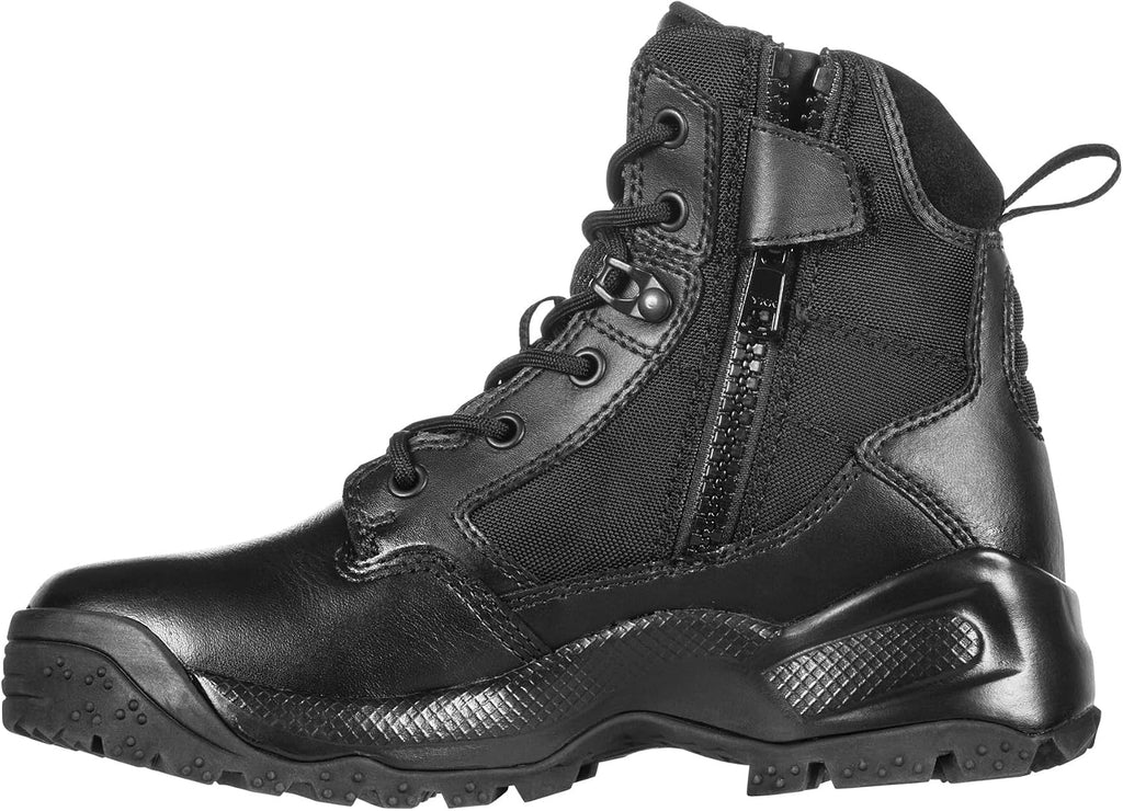 5.11 Tactical Womens ATAC 2.0 8-Inch Side Zip Professional Work Boot, Black