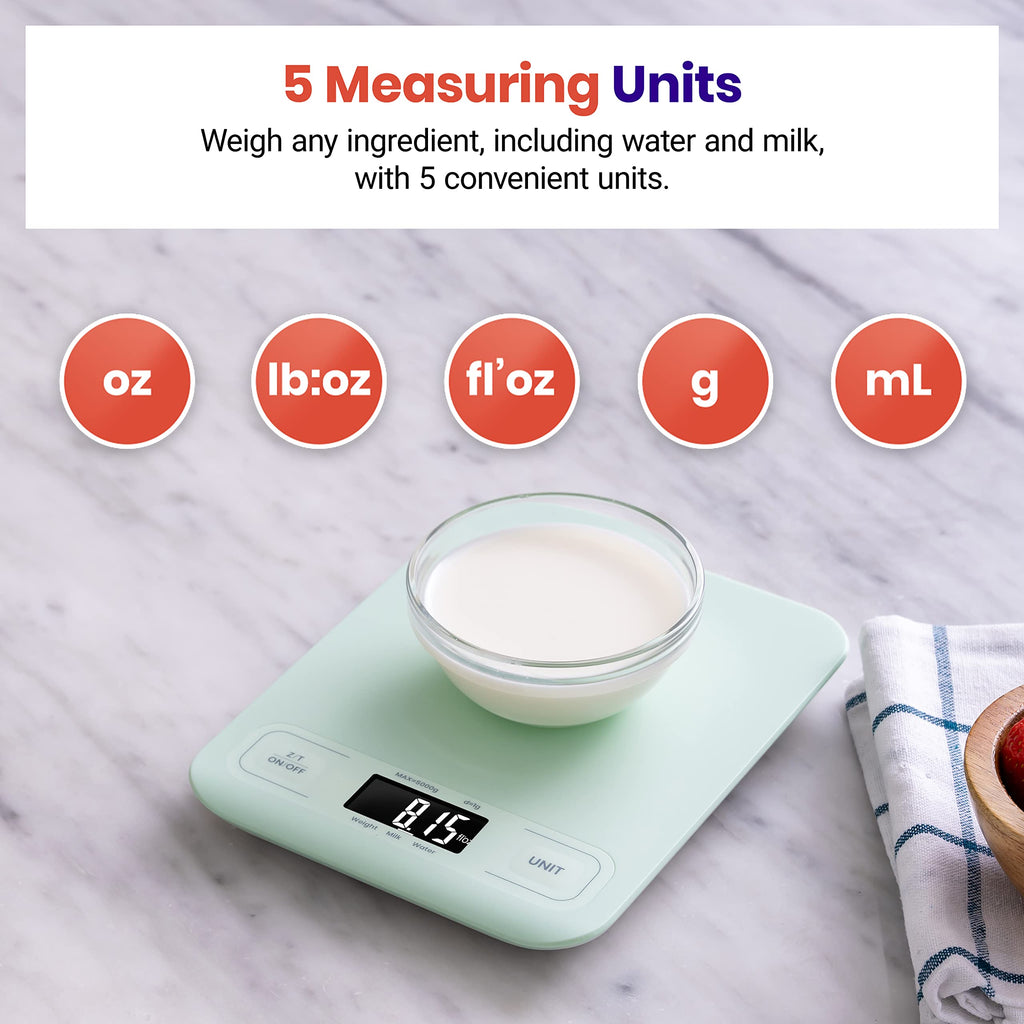 Etekcity Food Kitchen Scale, Digital Grams and Ounces, 11lb