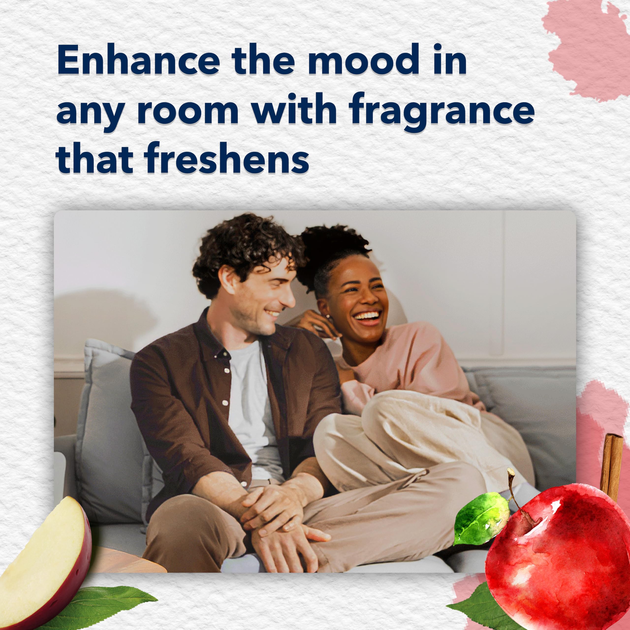 Glade PlugIns Refills Air Freshener, Scented and Essential Oils for Home and Bathroom, Cashmere Woods, 6.7 Fl Oz, 10 Count