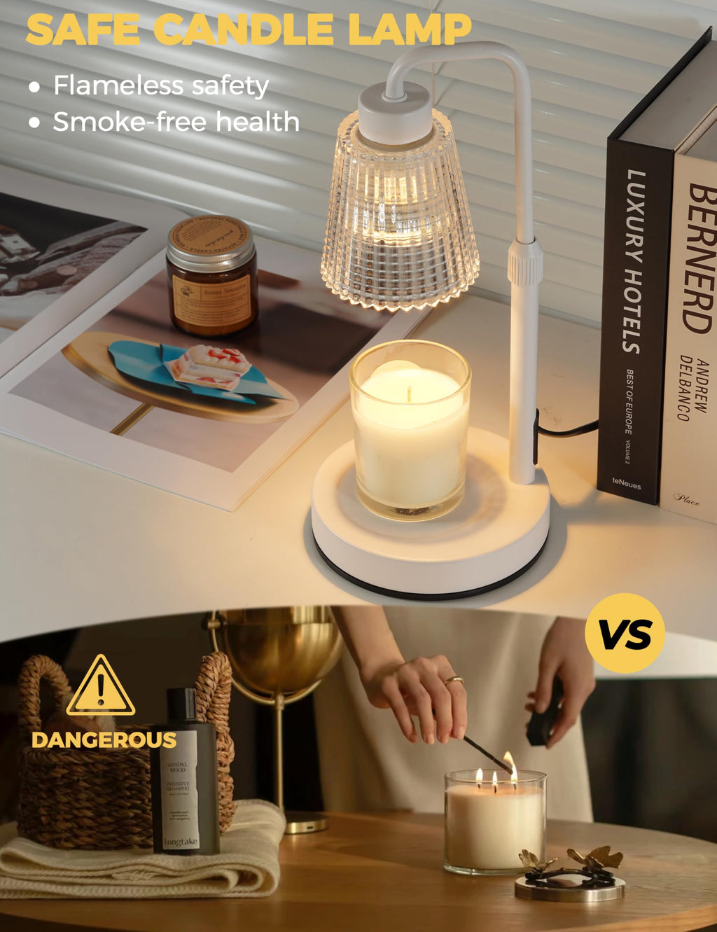 GODONLIF Candle Warmer Lamp with Timer, Birthday Gifts for Women Home Decor