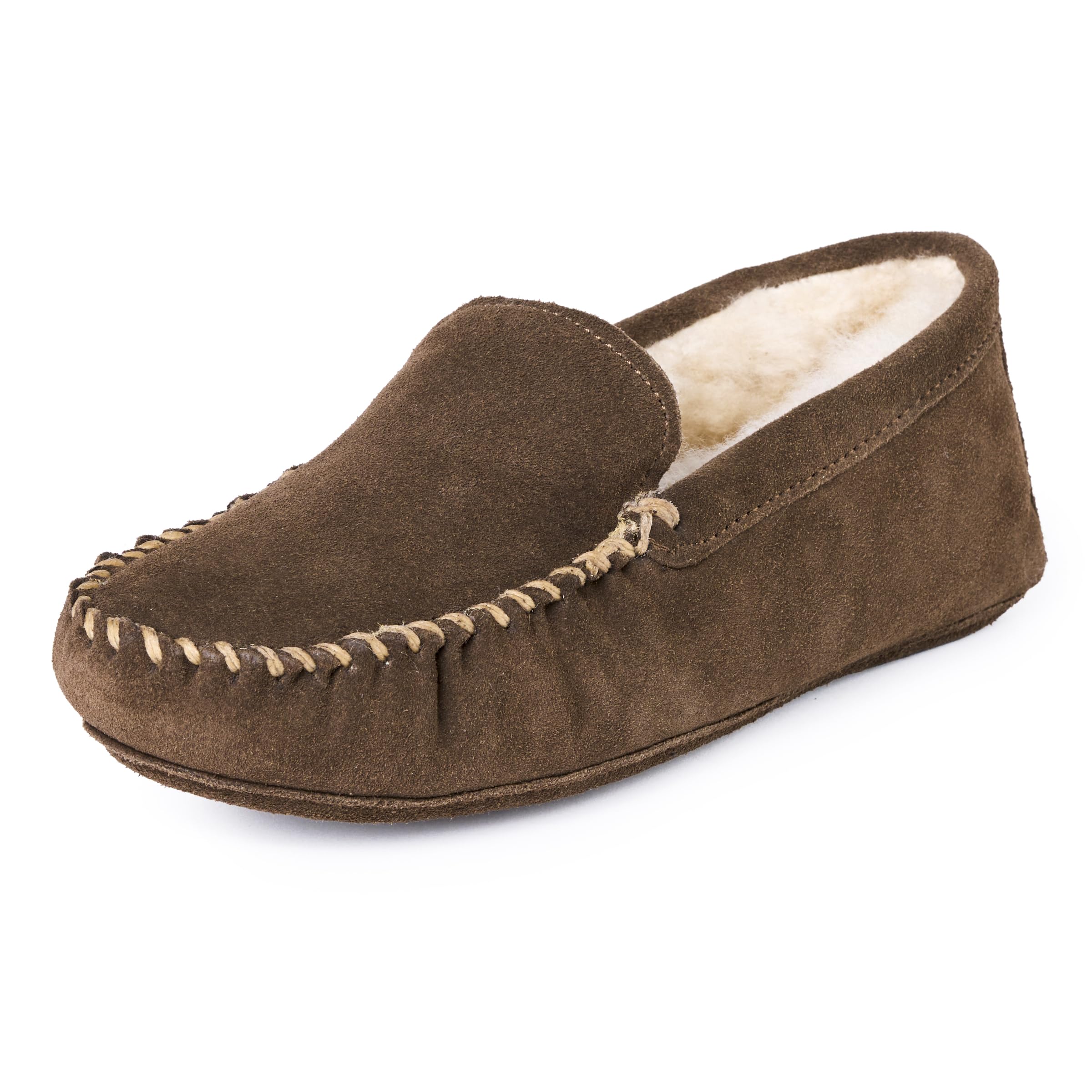 Minnetonka Men's Sheepskin Softsole Moccasin Slipper