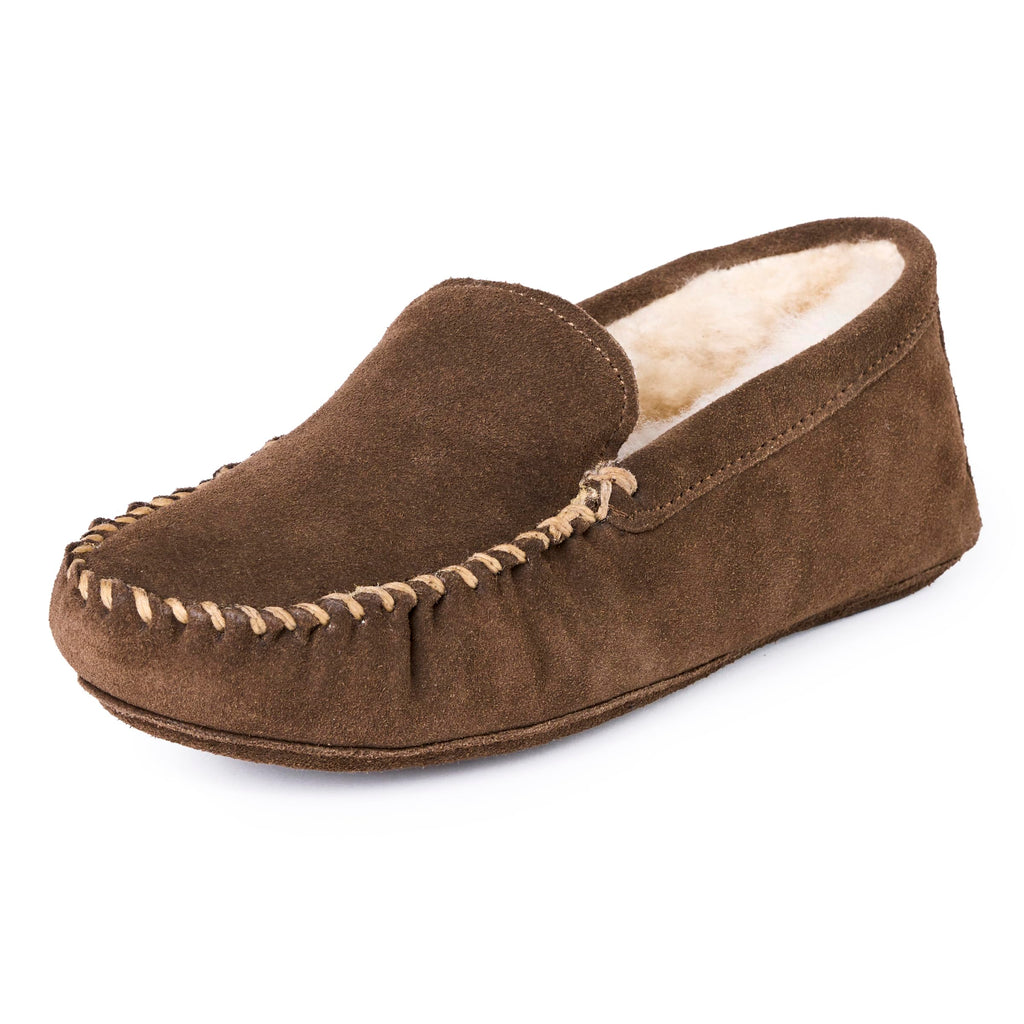 Minnetonka Men's Sheepskin Softsole Moccasin Slipper