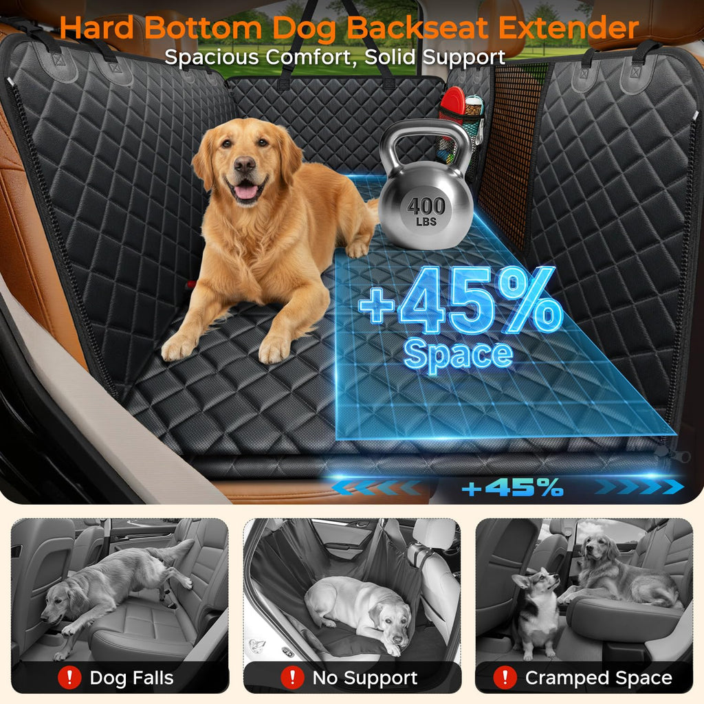 URPOWER Dog Car Seat Cover for Back Seat, Waterproof Hammock for Car & SUV