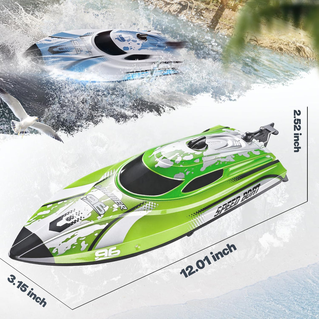 BEZGAR RC Boat TX126-12 Inch Remote Control Boat for Lakes and Pools
