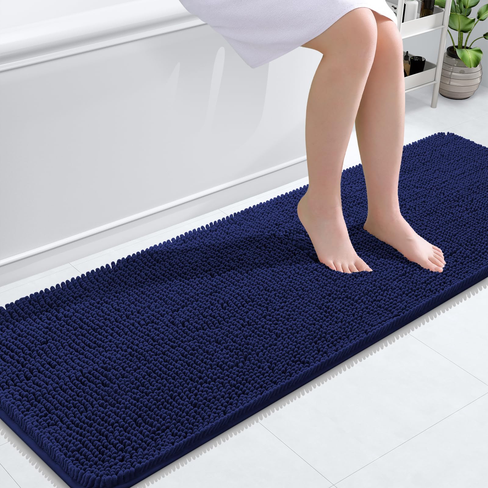 OLANLY Bathroom Rugs 30x20, Extra Soft Absorbent Chenille Bath Rugs