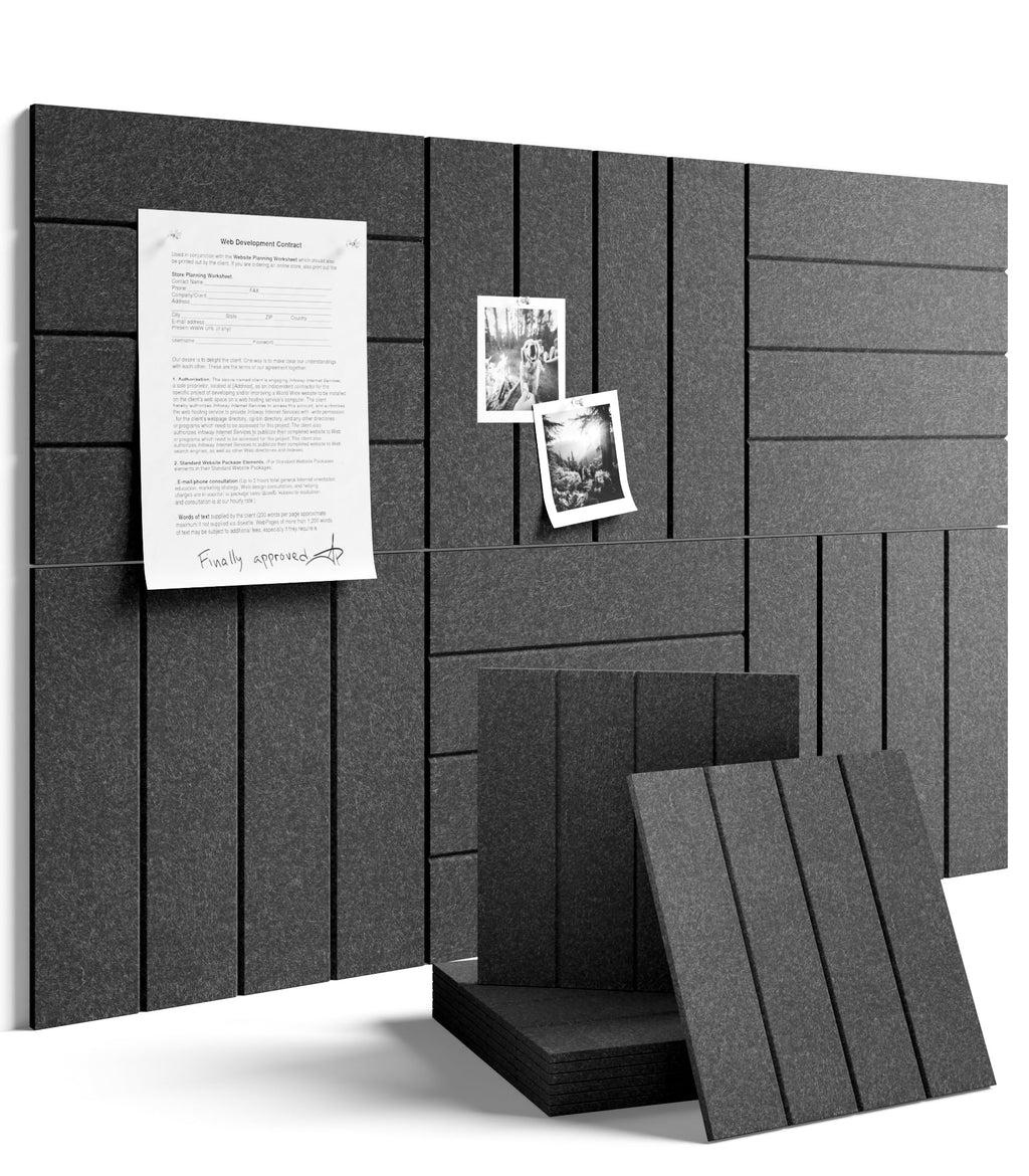 Fluxynara 48" x 36" Large Felt Bulletin Board, Oatmeal