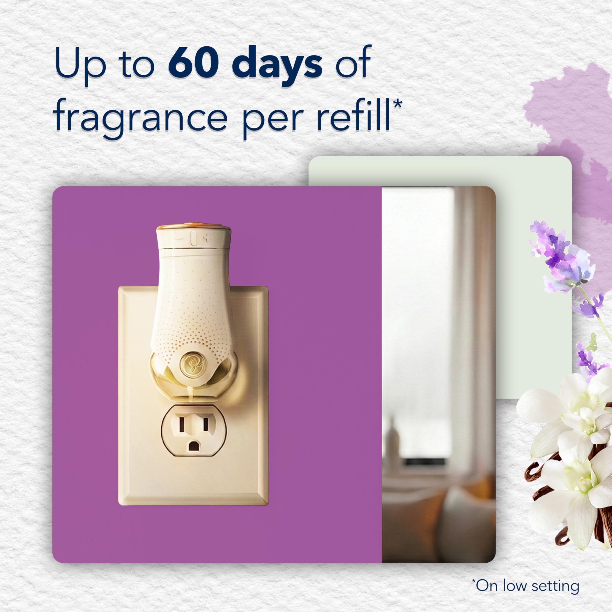 Glade PlugIns Refills Air Freshener, Scented and Essential Oils for Home and Bathroom, Cashmere Woods, 6.7 Fl Oz, 10 Count