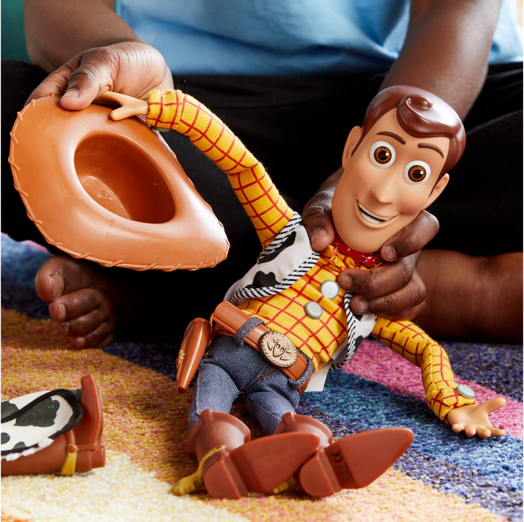 Disney Store Official Buzz Lightyear Interactive Talking Action Figure from Toy Story, Features 10+ English Phrases, Interacts with Other Figures and Toys