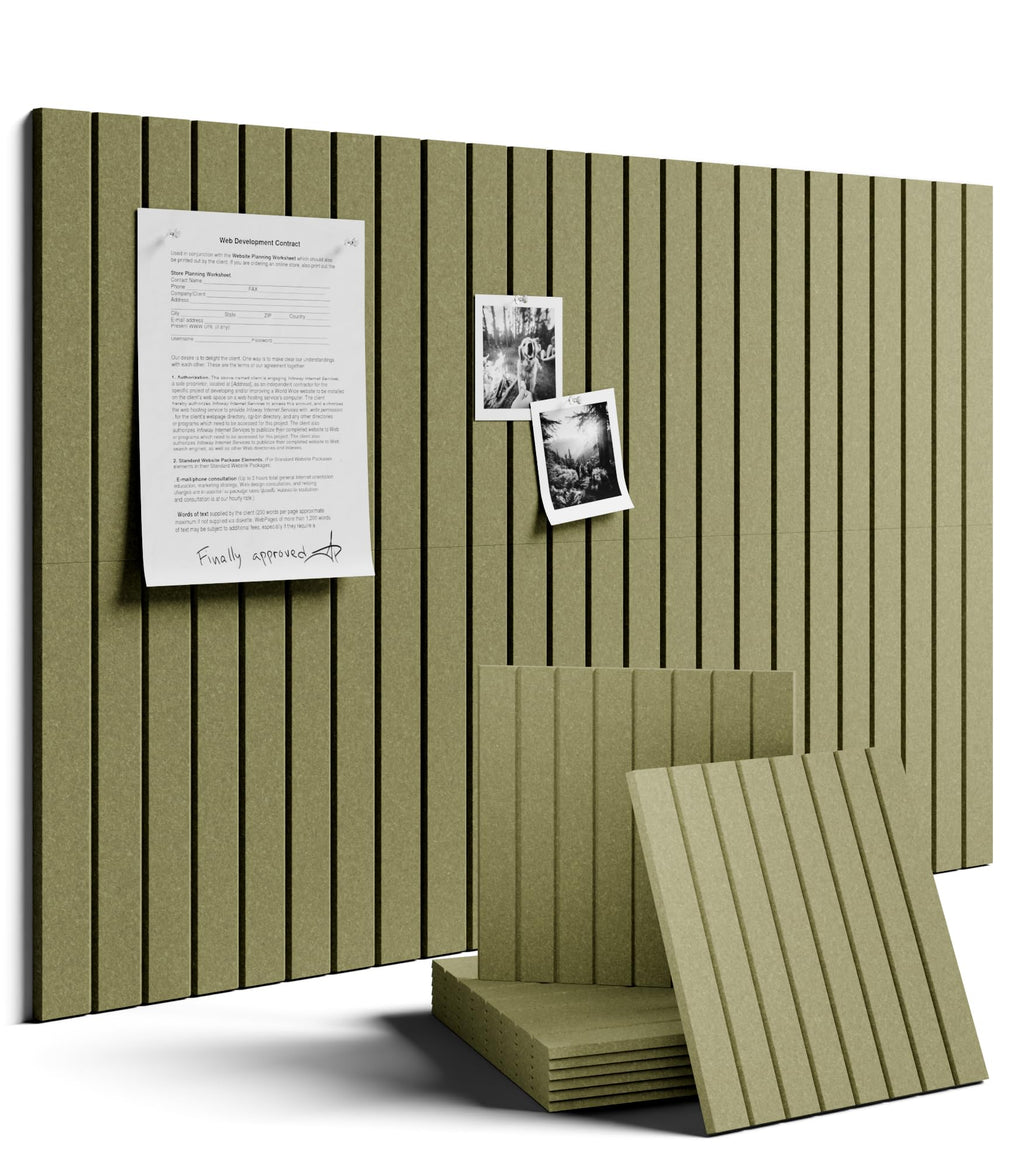 Fluxynara 48" x 36" Large Felt Bulletin Board, Oatmeal