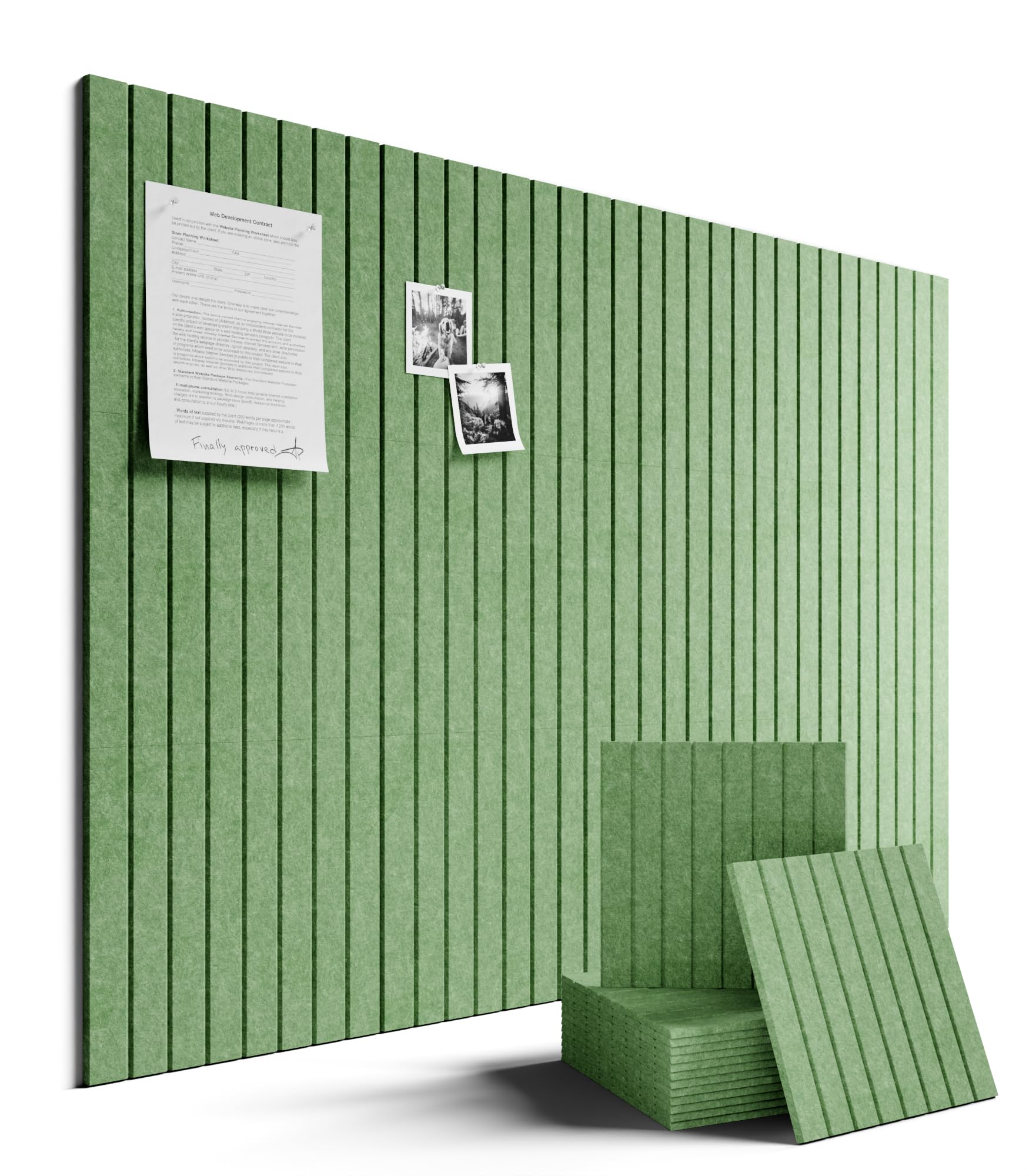 Fluxynara 48" x 36" Large Felt Bulletin Board, Oatmeal