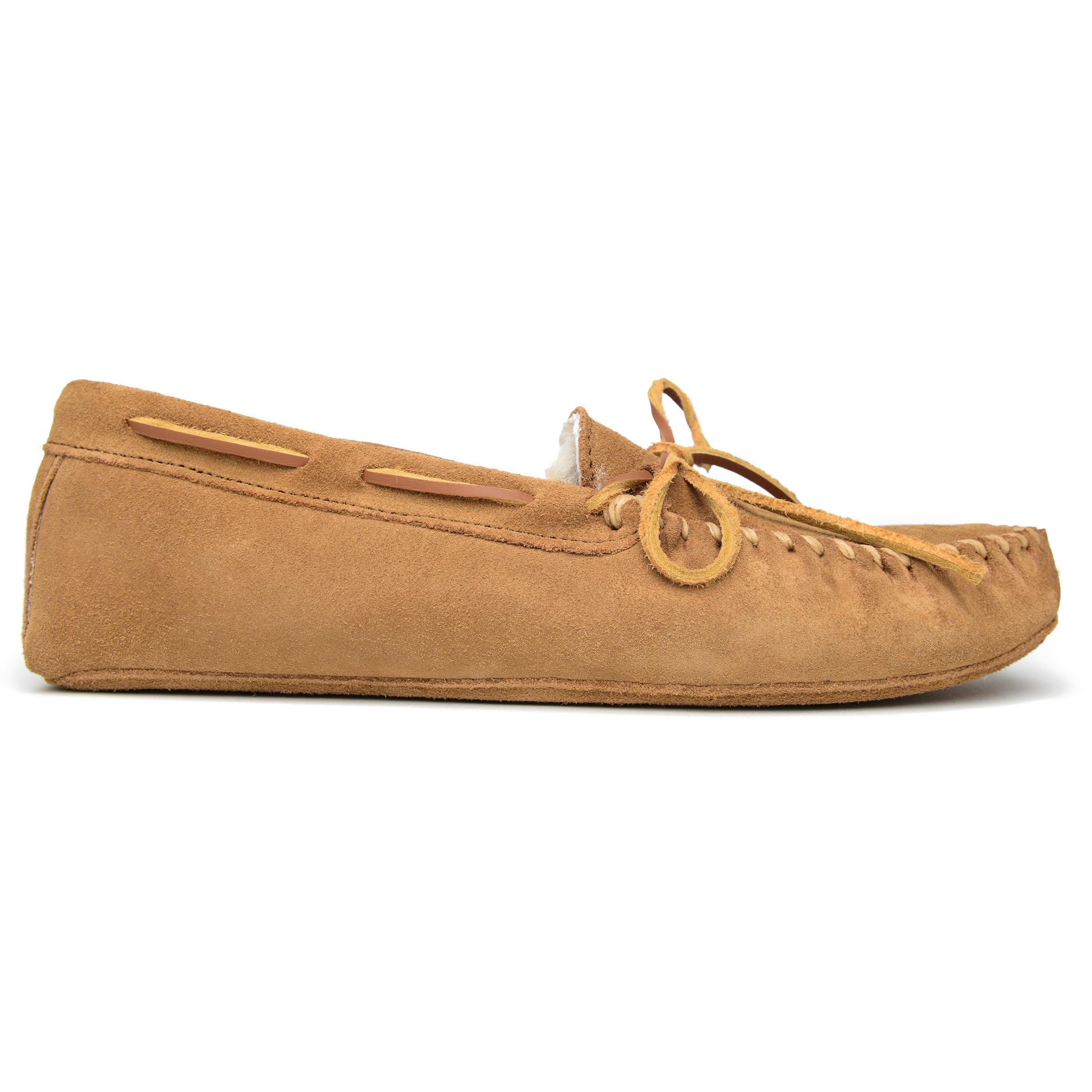 Minnetonka Men's Sheepskin Softsole Moccasin Slipper