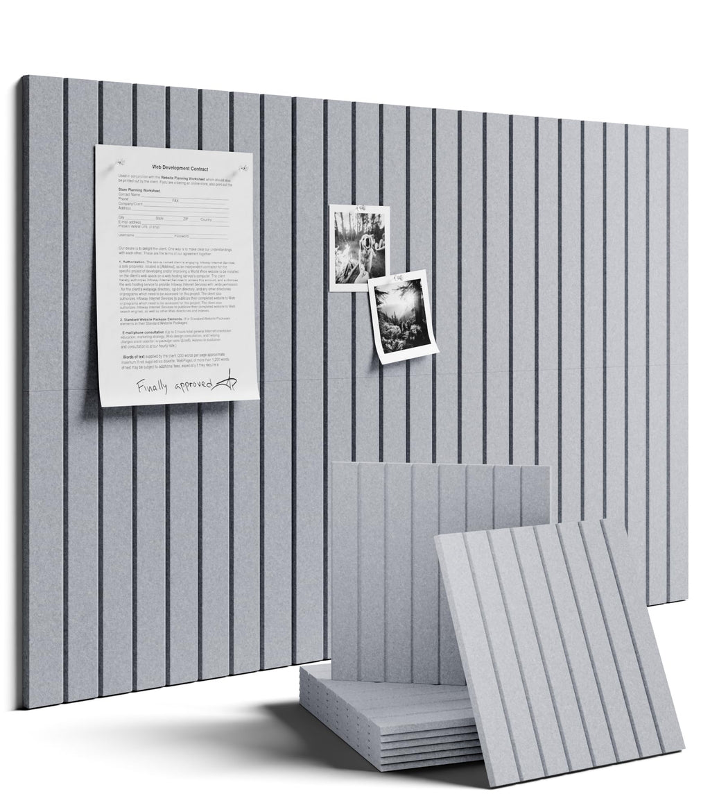 Fluxynara 48" x 36" Large Felt Bulletin Board, Oatmeal